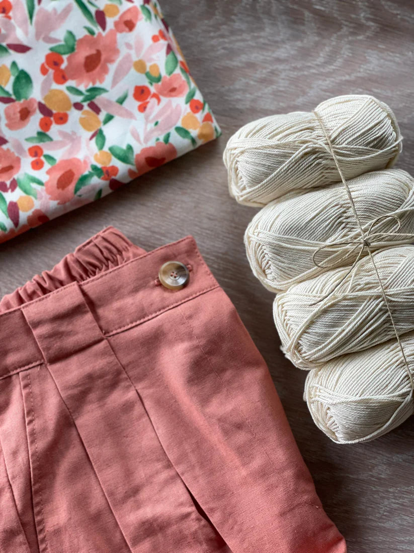 Raw Cotton Linen Canvas Fabric – Terracotta – Atelier 27