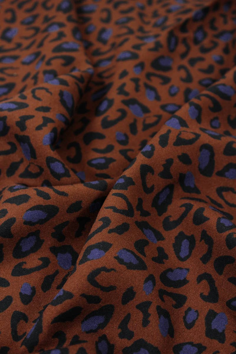 Eglantine et Zoé - Bagheera Chocolate Viscose Fabric