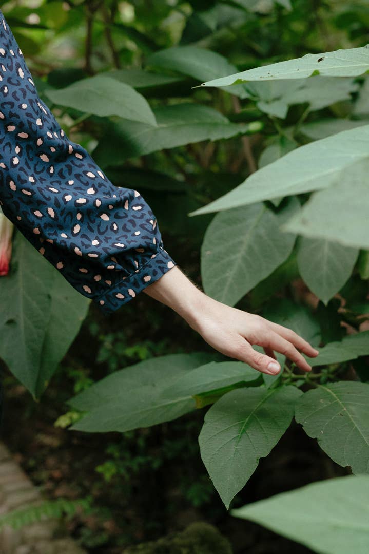 Eglantine et Zoé - Bagheera Blue Viscose Fabric