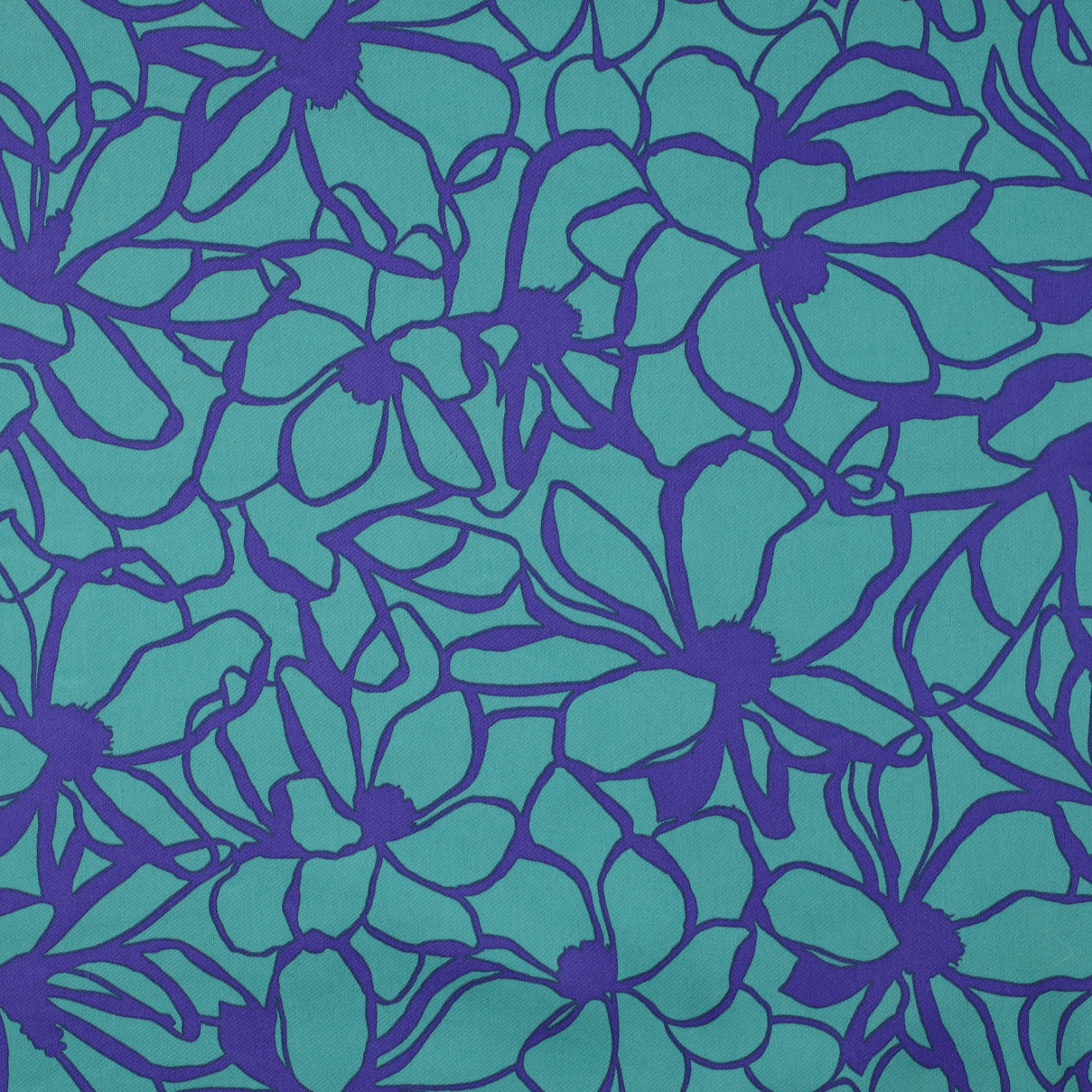 Cotton Satin Fabric – Magnolia Print – Nerida Hansen