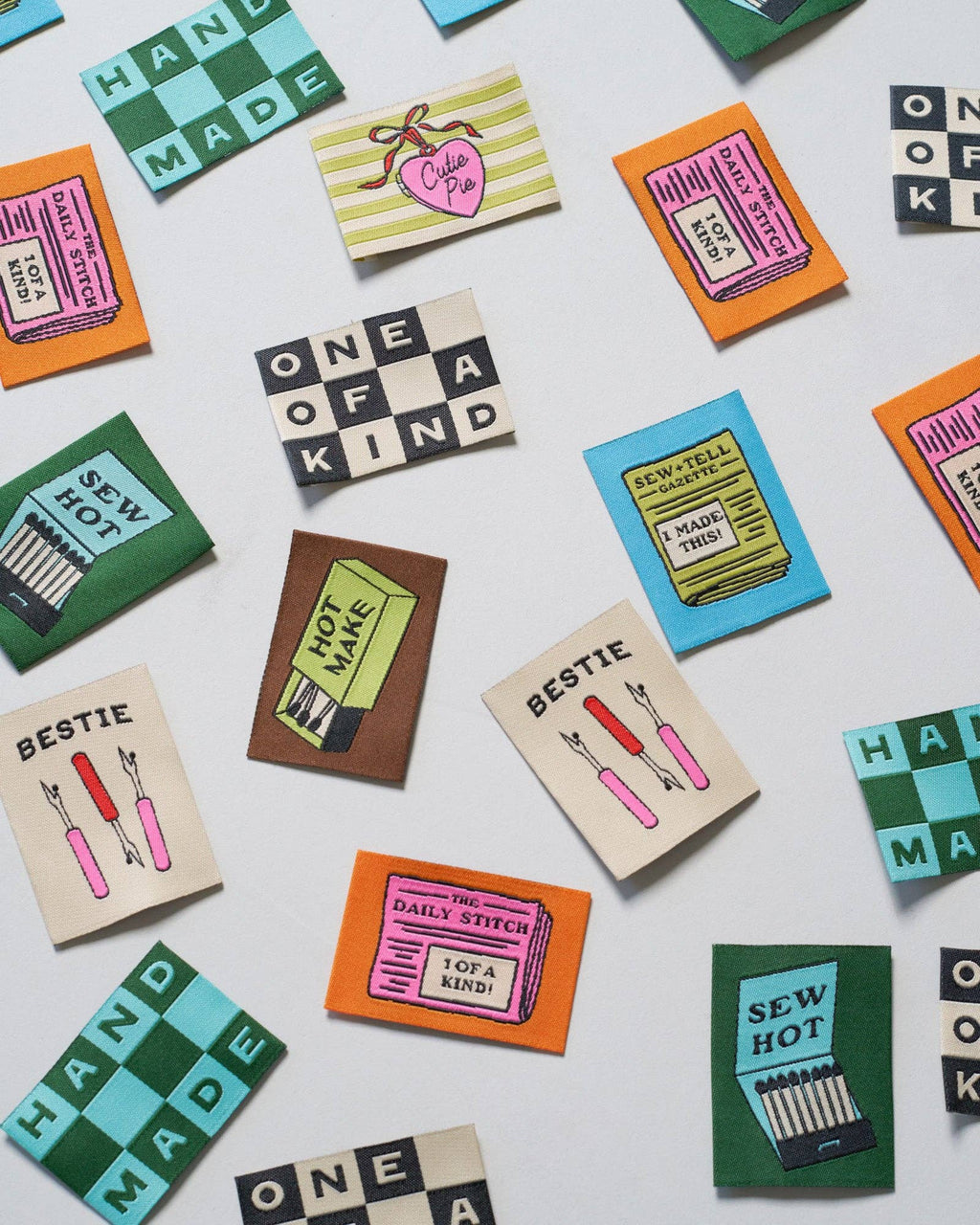 Bestie Seam Ripper woven labels by Matchy Matchy Sewing Club