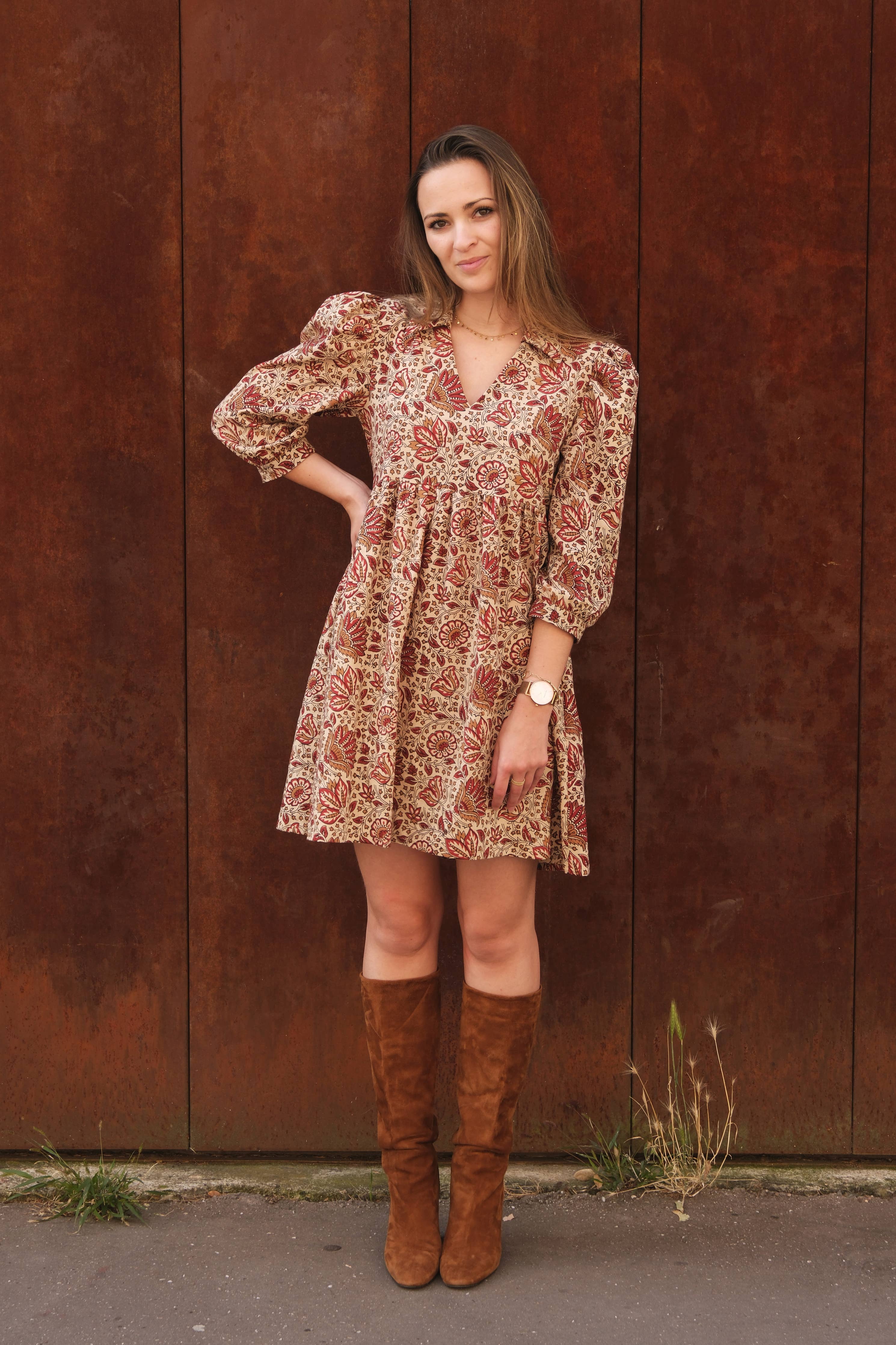 Cha' coud patterns - Lison dress - English