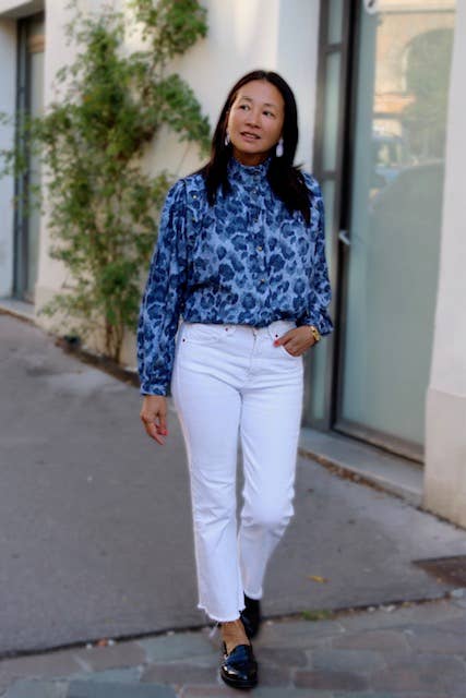 Slub Viscose Fabric – Denim Leopard – My Dress Made