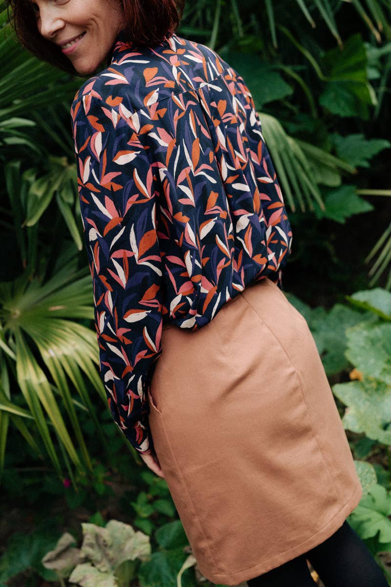 Eglantine et Zoé - Mowgli Ink Blue Viscose Fabric