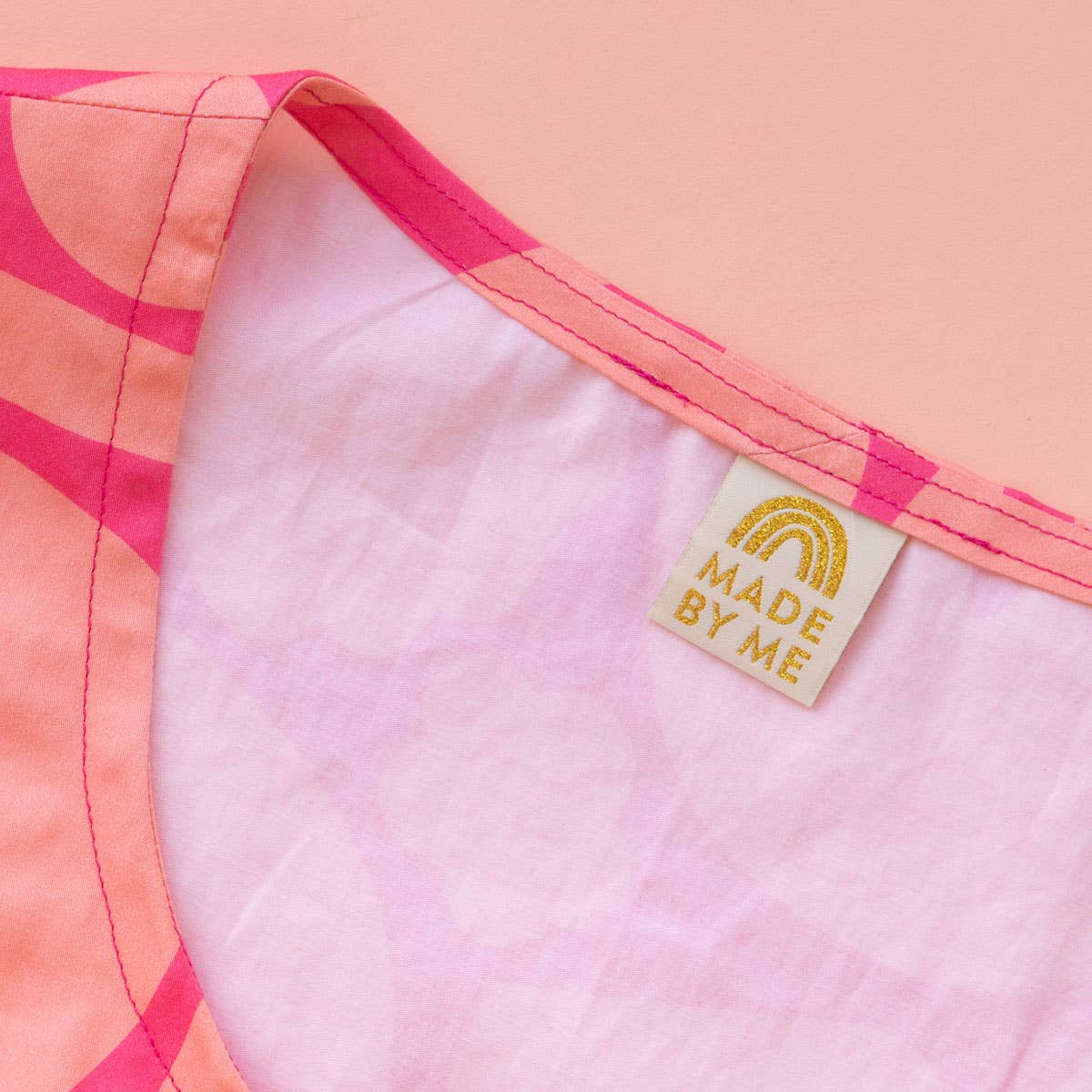 Sarah Hearts - Made by Me - Gold Sewing Woven Clothing Label Tags