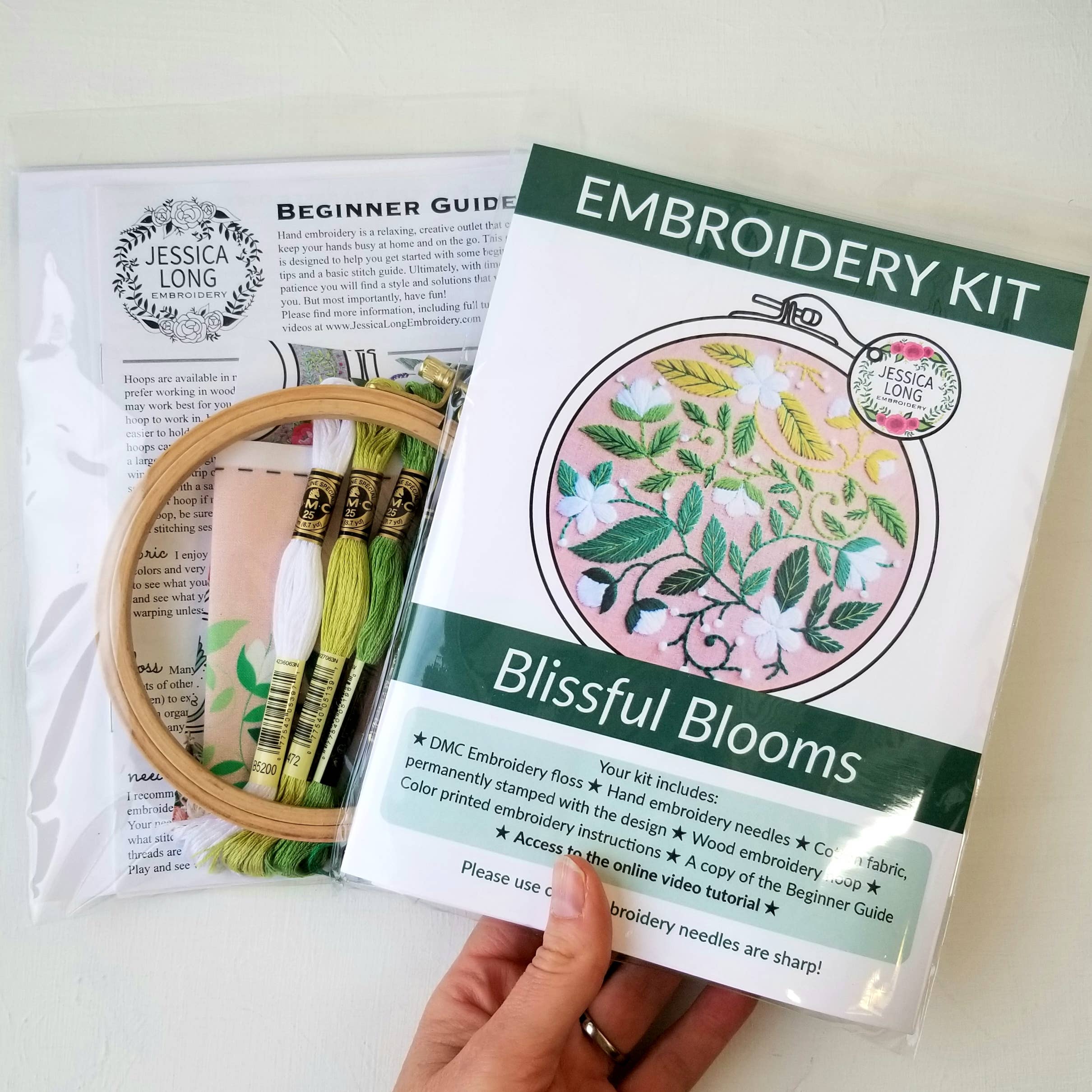 Jessica Long - Blissful Blooms Beginner Embroidery Kit