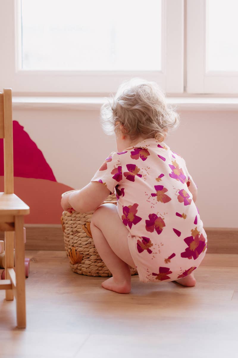 Eglantine et Zoé - Anémone Nude Organic Cotton Jersey Fabric