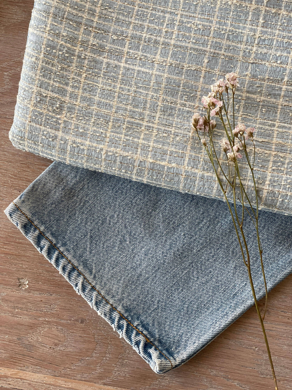 Atelier 27 Augustin jacquard fabric draped showing structured body and sheen