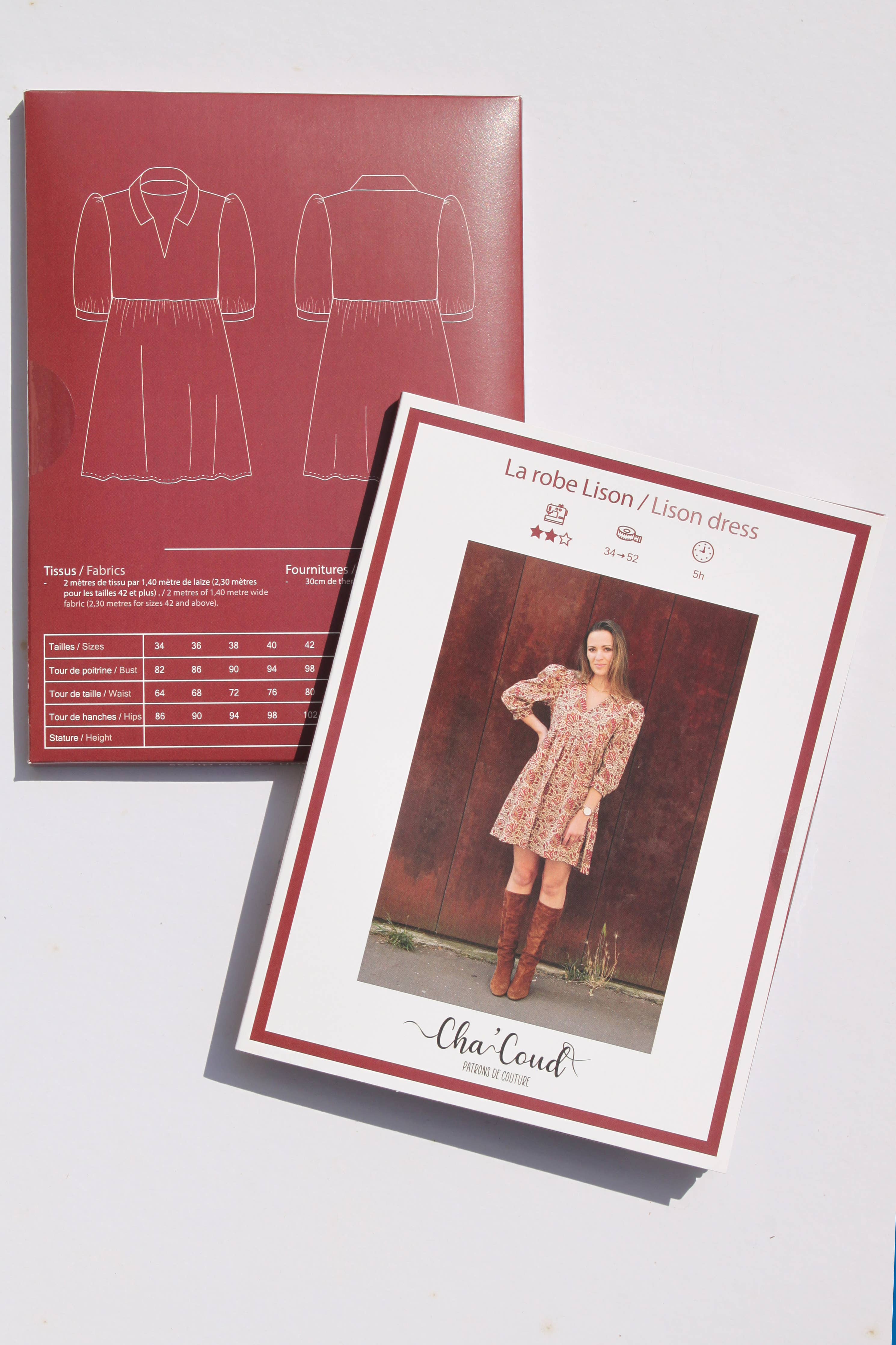 Cha' coud patterns - Lison dress - English
