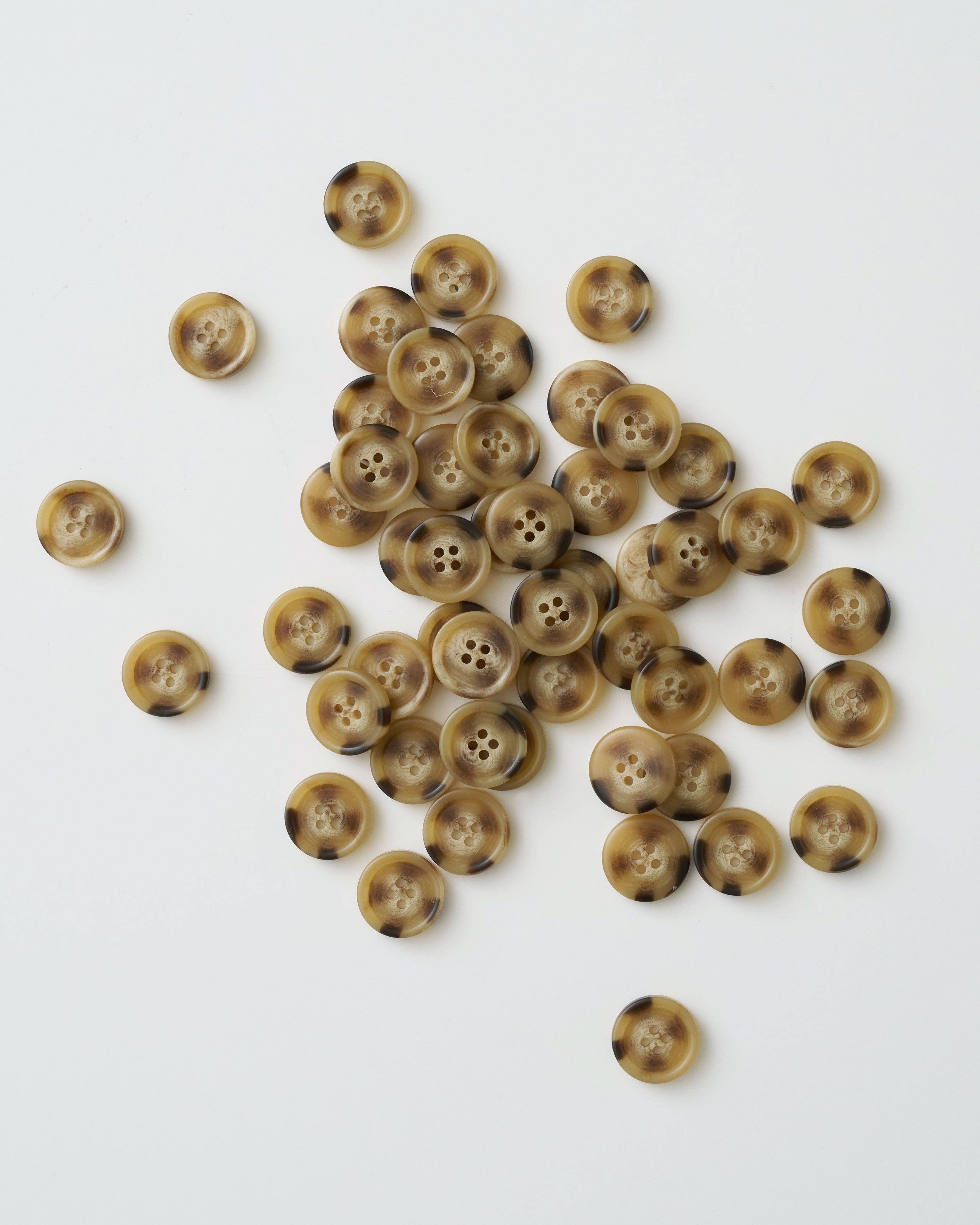 Tortoiseshell resin buttons 3/4 inch set of 6 by Matchy Matchy Sewing Club