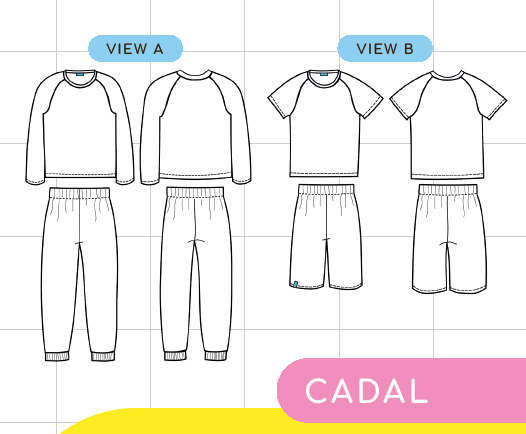Little Rosy Cheeks - CADAL Pyjamas pattern - Children's Sewing Pattern