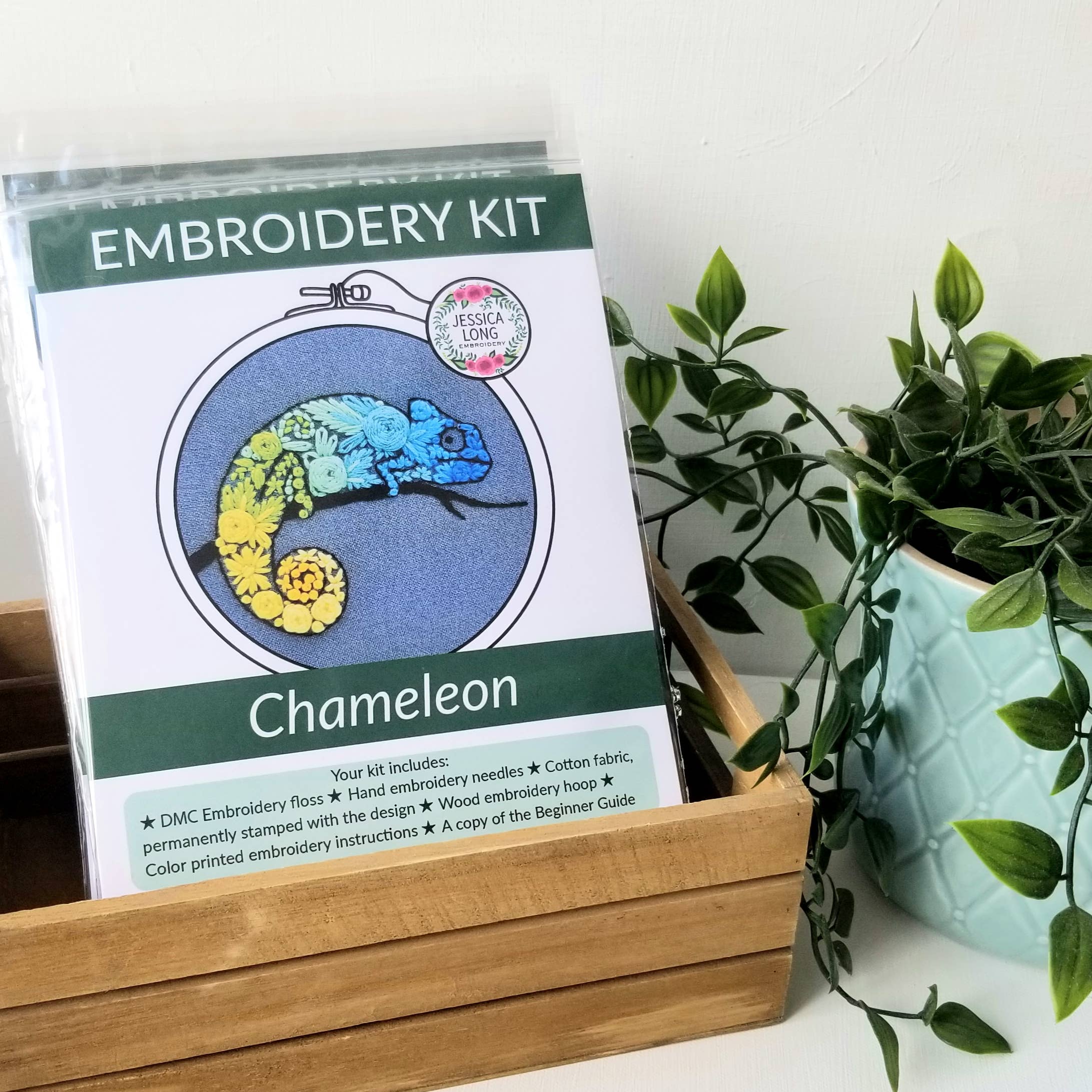 Jessica Long - Chameleon Beginner Needlepoint Kit