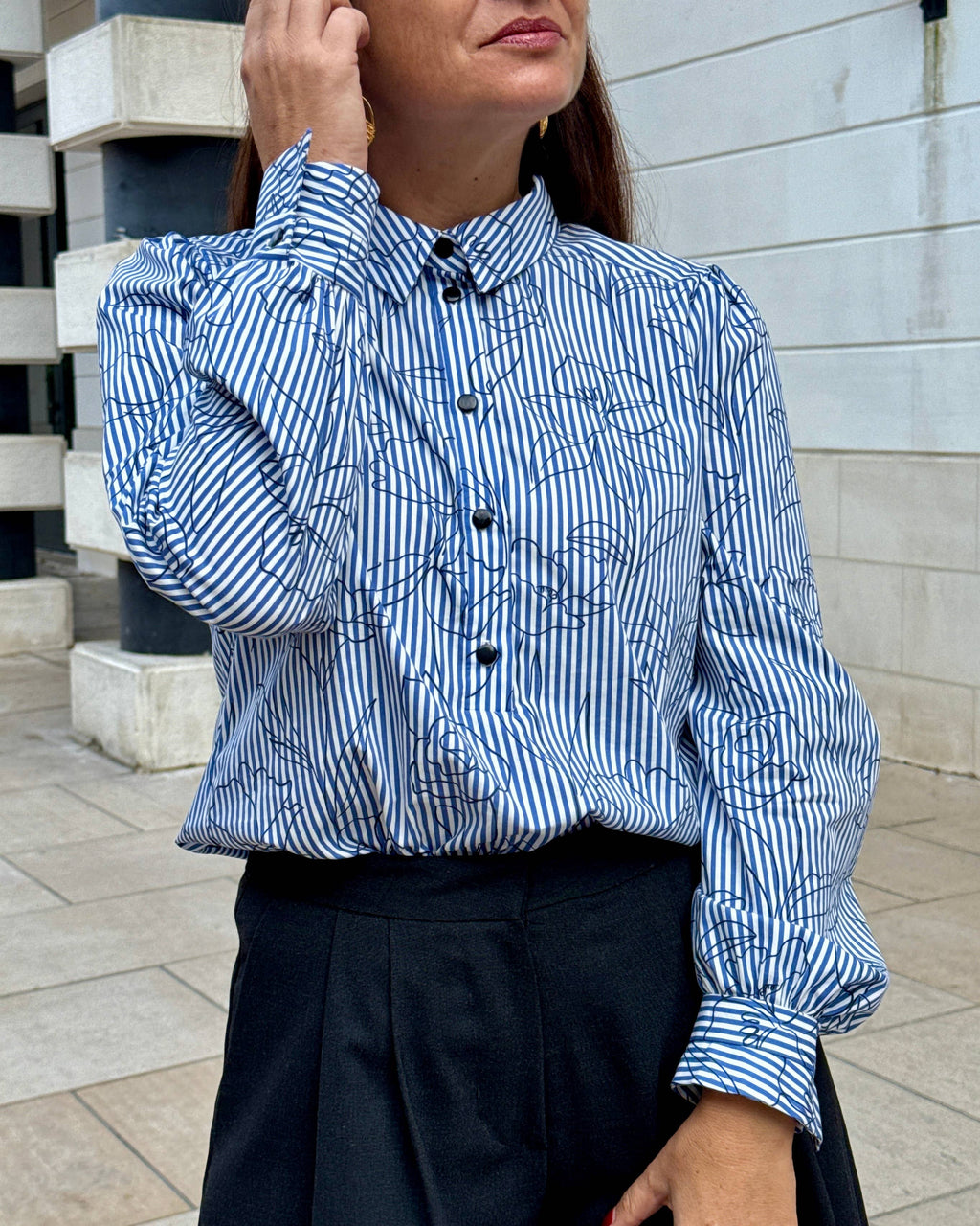 Cotton Fabric – Alyzée Striped Floral – My Dress Made