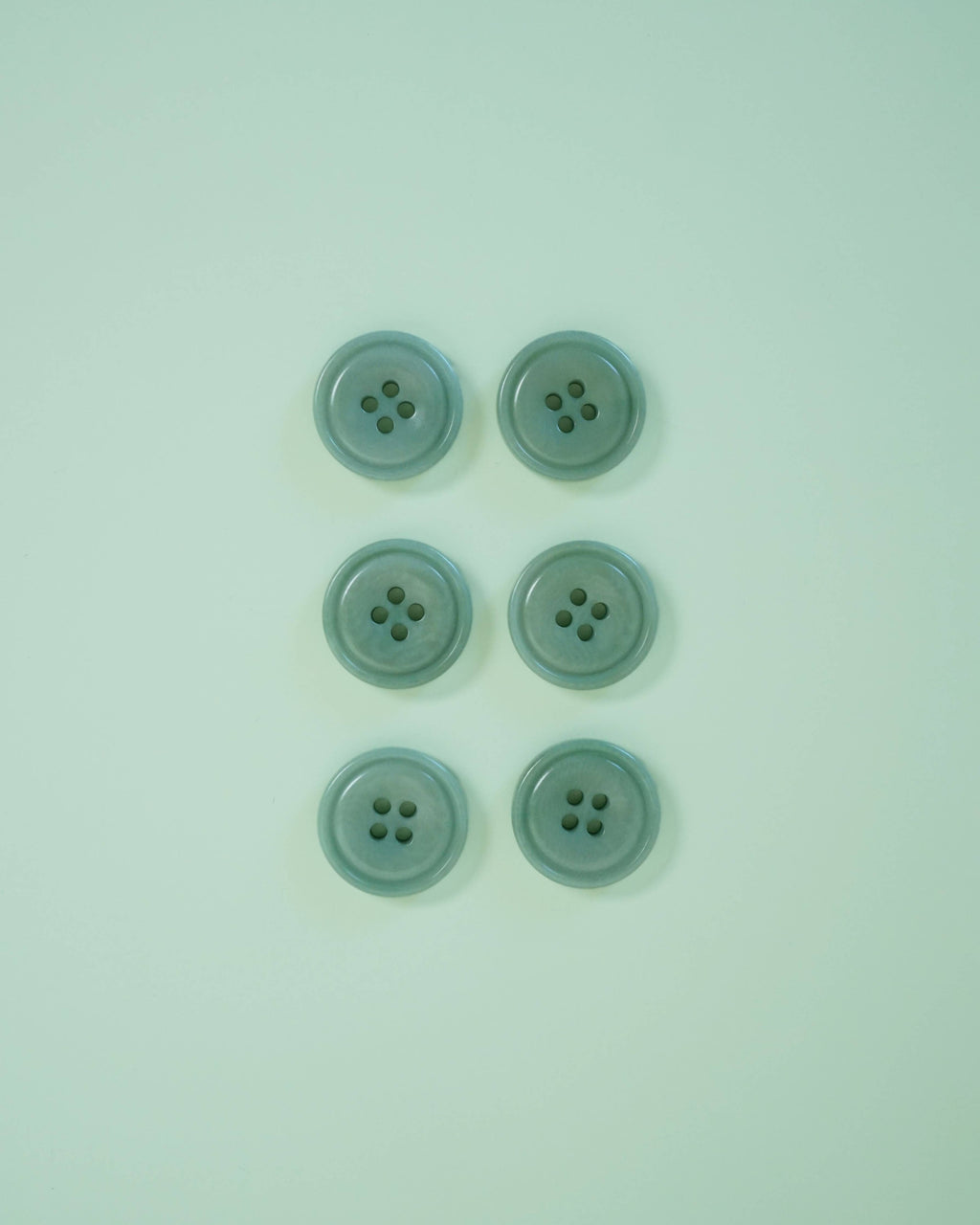 Jadite 3/4 inch corozo nut buttons, set of 6