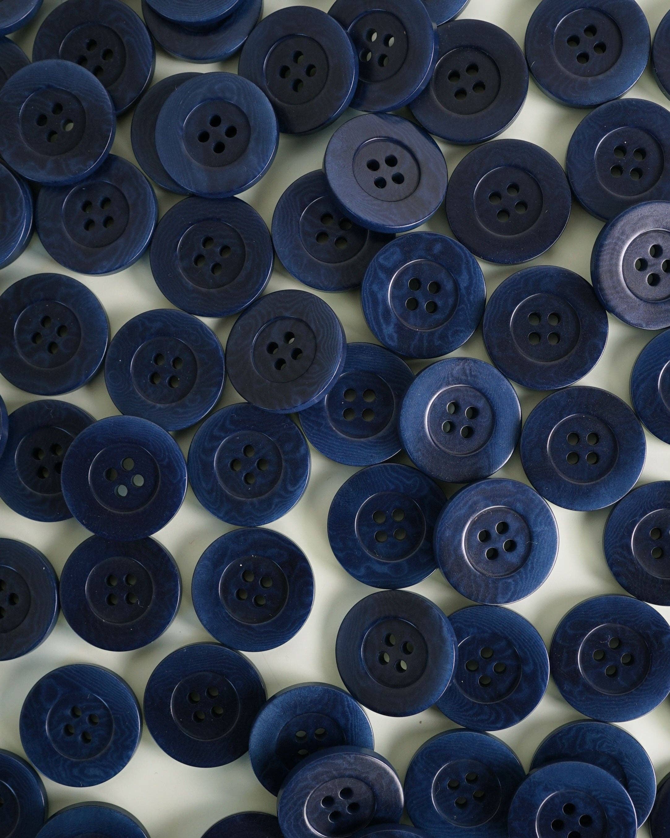 Midnight 1" Corozo Nut Buttons: Set of 4
