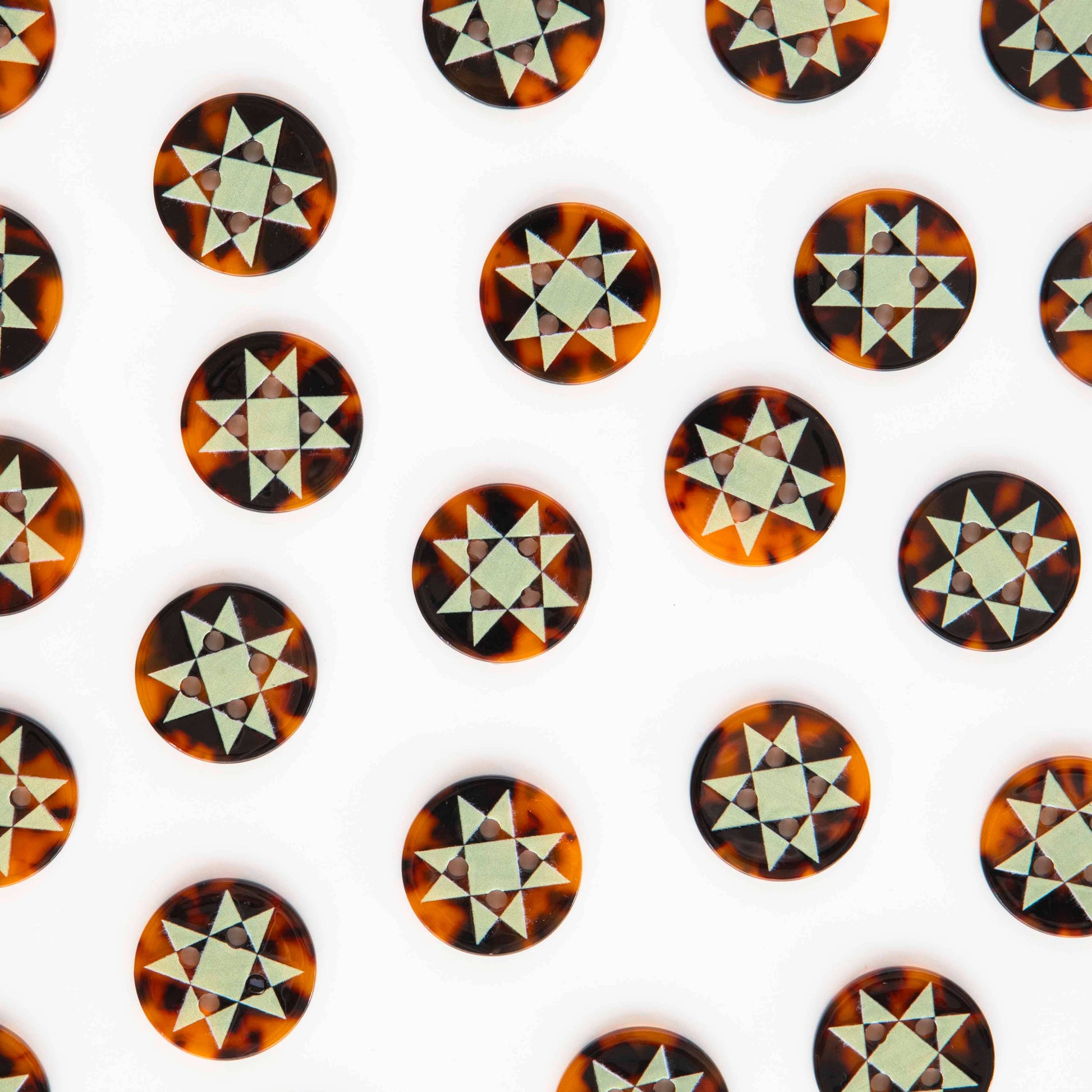 Sarah Hearts - Quilt Star Large 1" Buttons