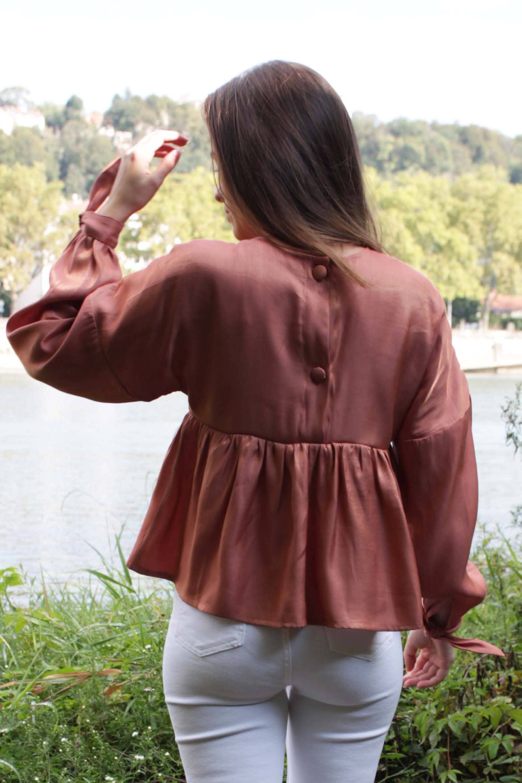 Cha' coud patterns - The Lehoïa blouse - French
