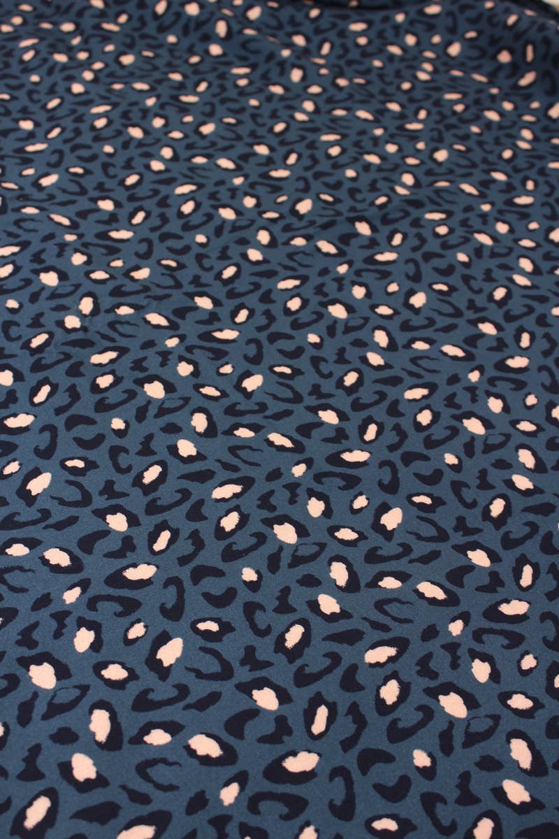 Eglantine et Zoé - Bagheera Blue Viscose Fabric