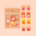 Sarah Hearts - Strawberry Multipack Woven Sewing Labels