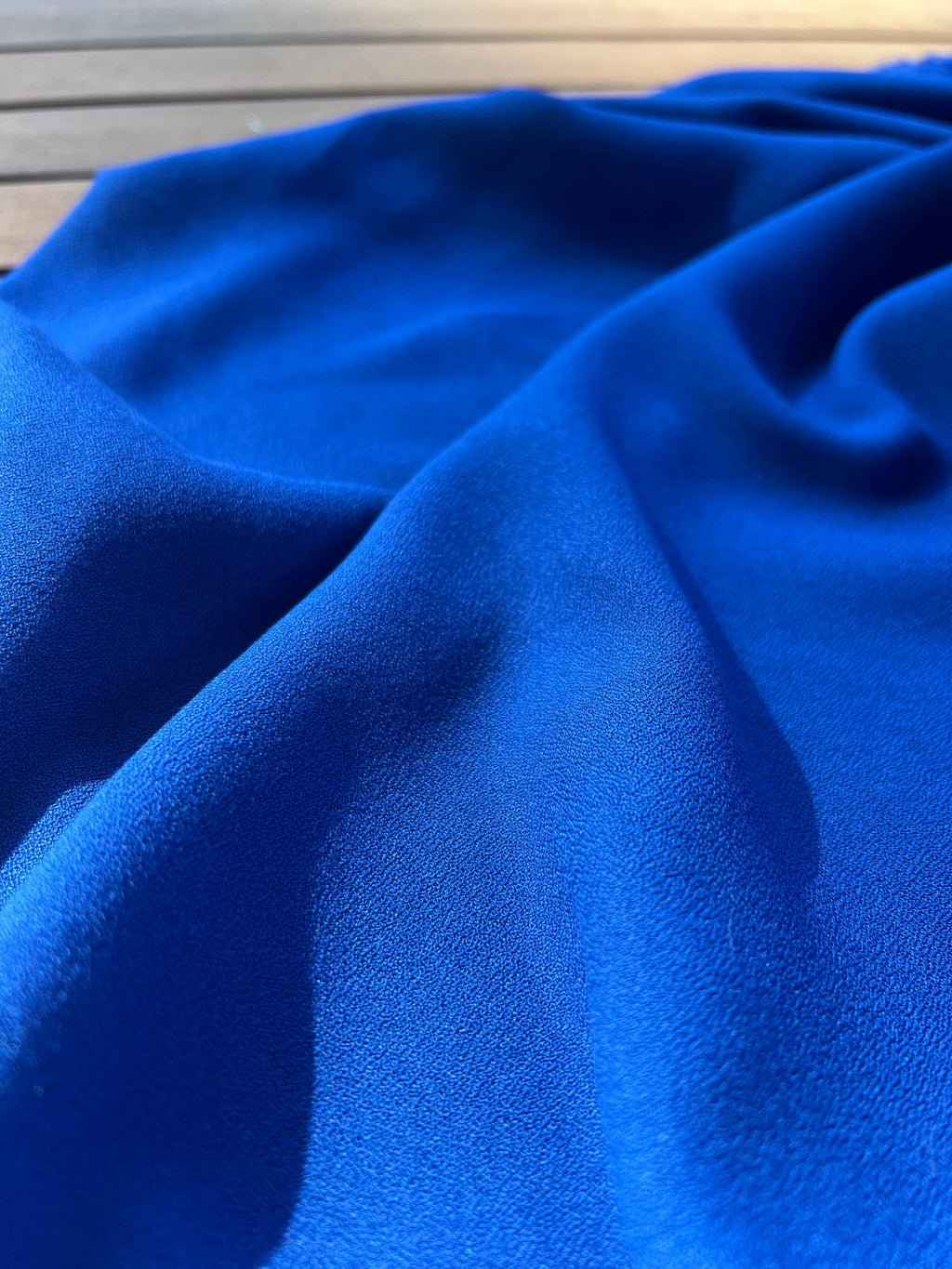 Viscose Crepe Fabric – Klein Blue | My Dress Made