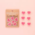 Sarah Hearts - Pink Sweet Heart Large 1" Buttons