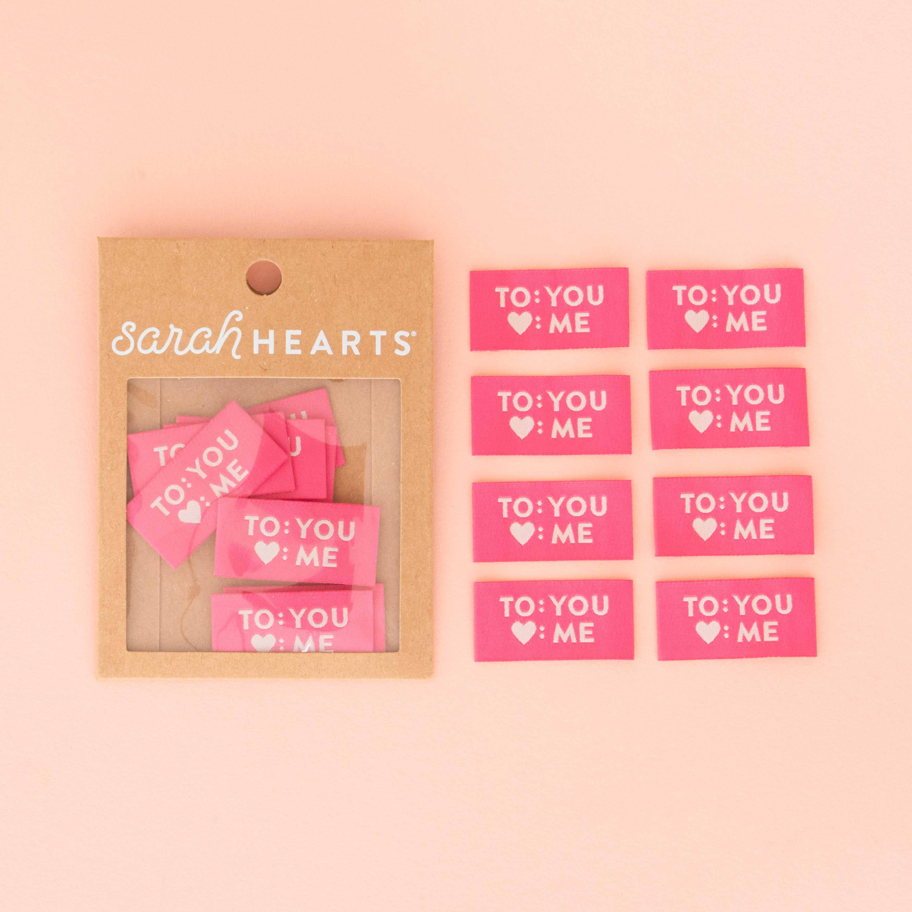 Sarah Hearts - To You Love Me - Sewing Woven Clothing Labels