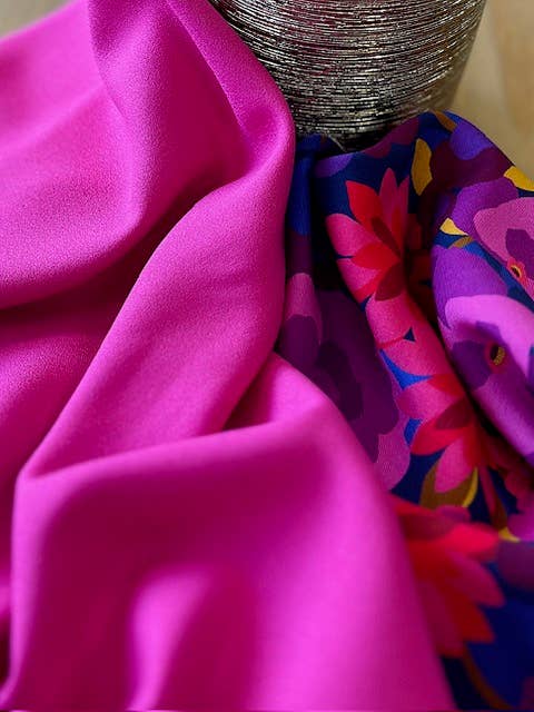 Viscose Crepe Fabric – Fuchsia Limited Edition | My Dress Made
