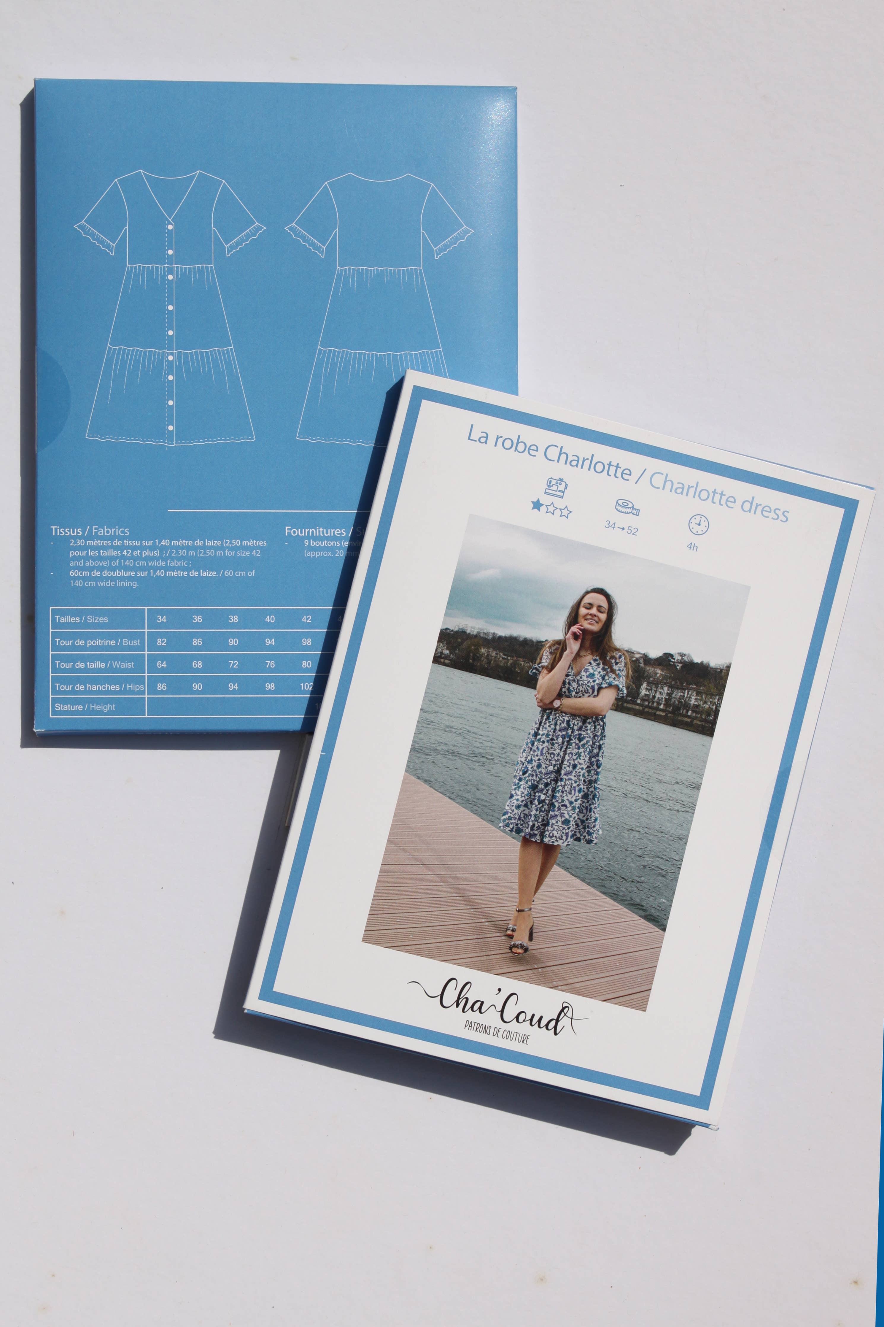Cha' coud patterns - Charlotte dress - English