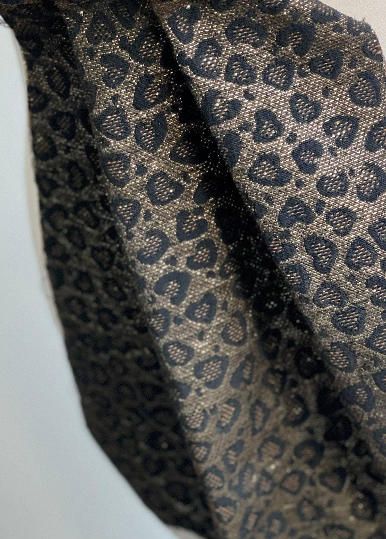 Jacquard Fabric- Leo Black & Gold - Atelier 27
