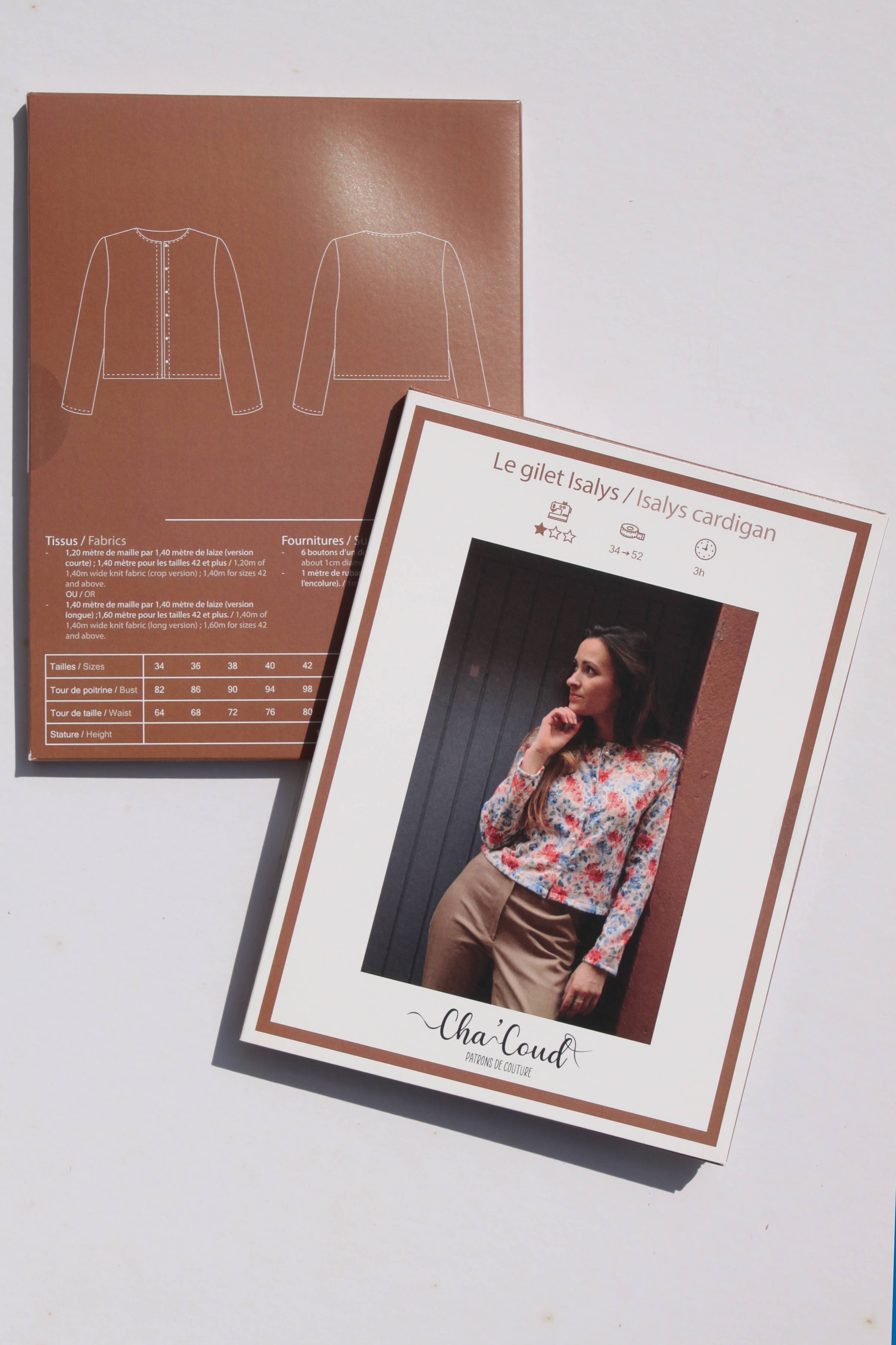 Cha' coud patterns - Isalys cardigan - English