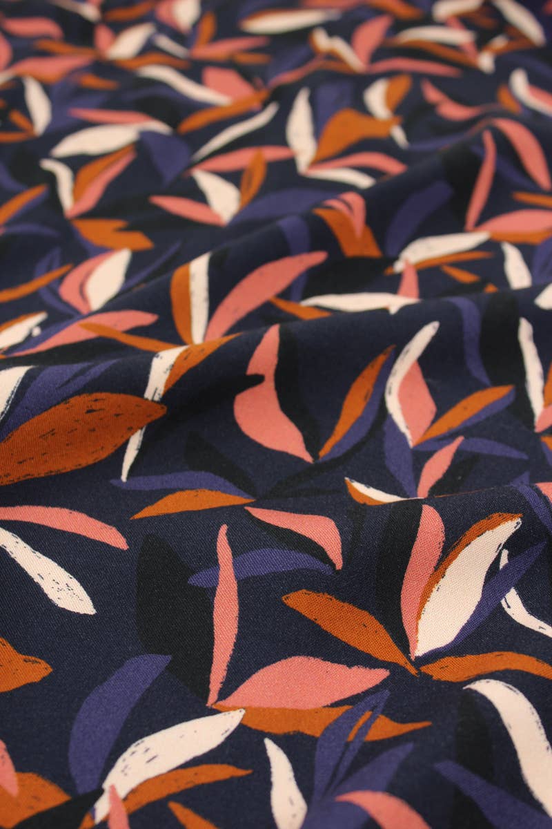 Viscose Fabric – Mowgli Ink Blue – Eglantine et Zoé