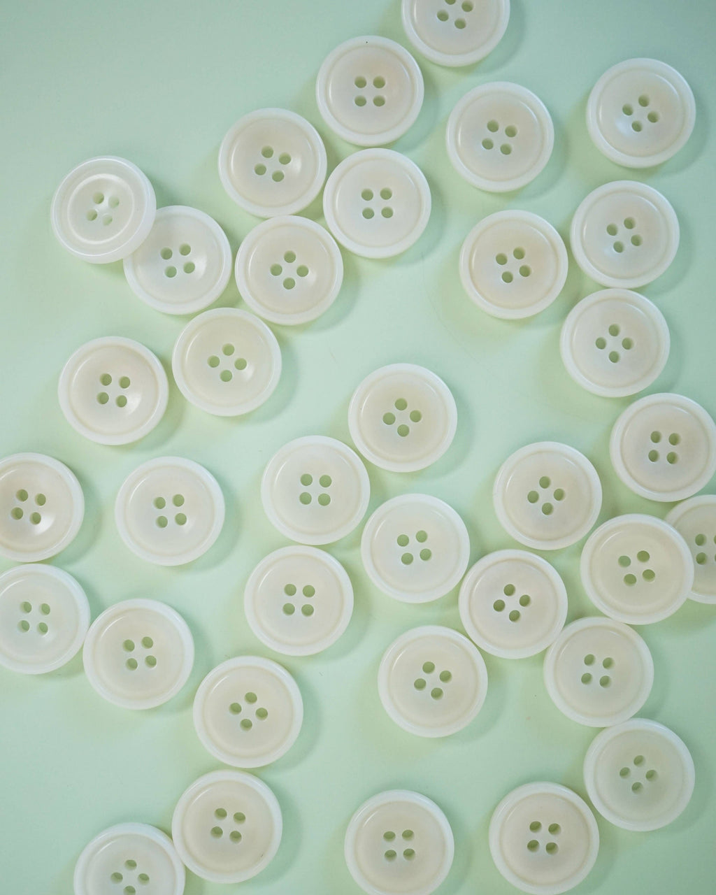 Matchy Matchy Sewing Club - Milk 7/8" Corozo Nut Buttons: Set of 6