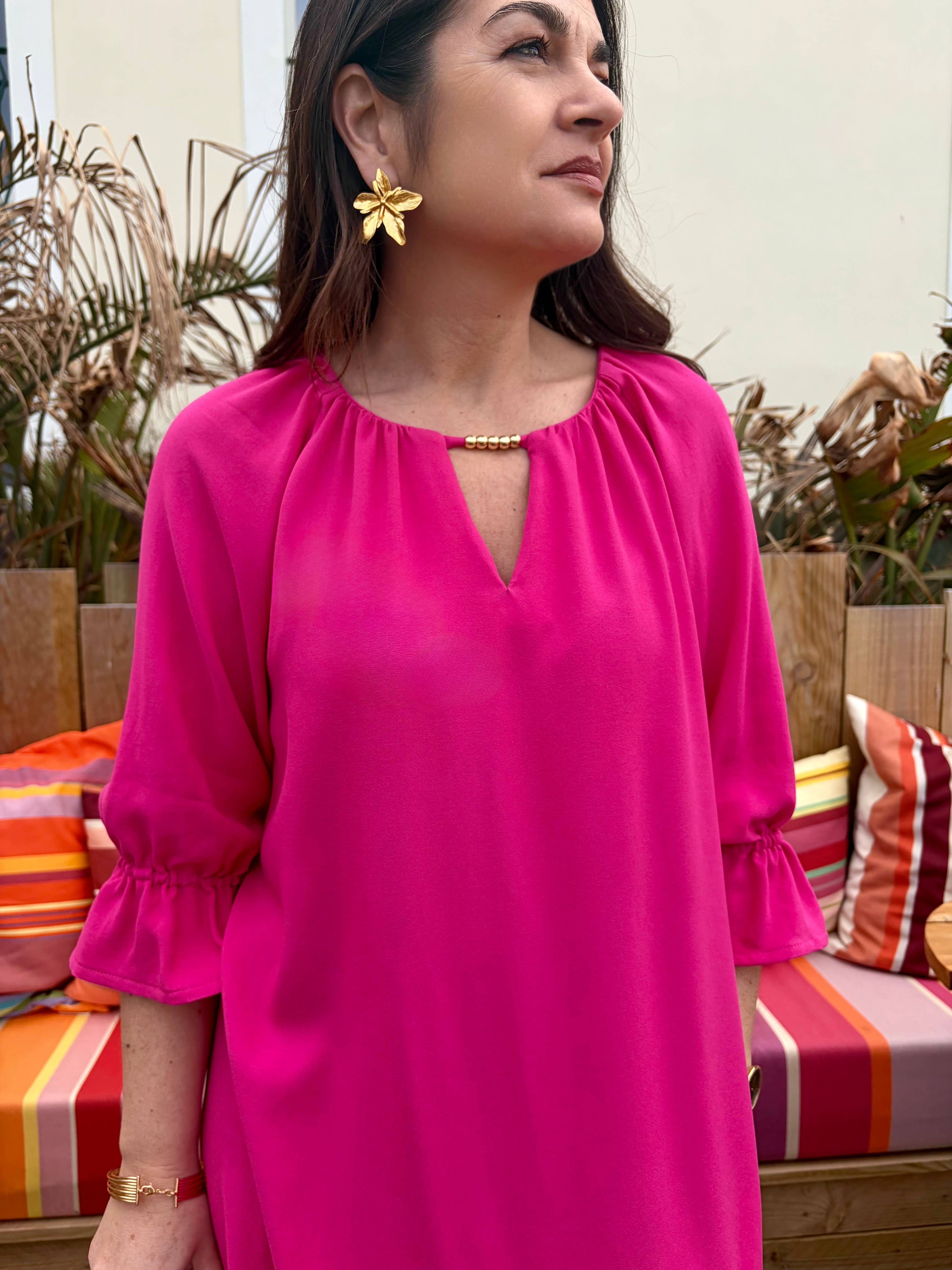 Viscose Crepe Fabric – Fuchsia Limited Edition | My Dress Made