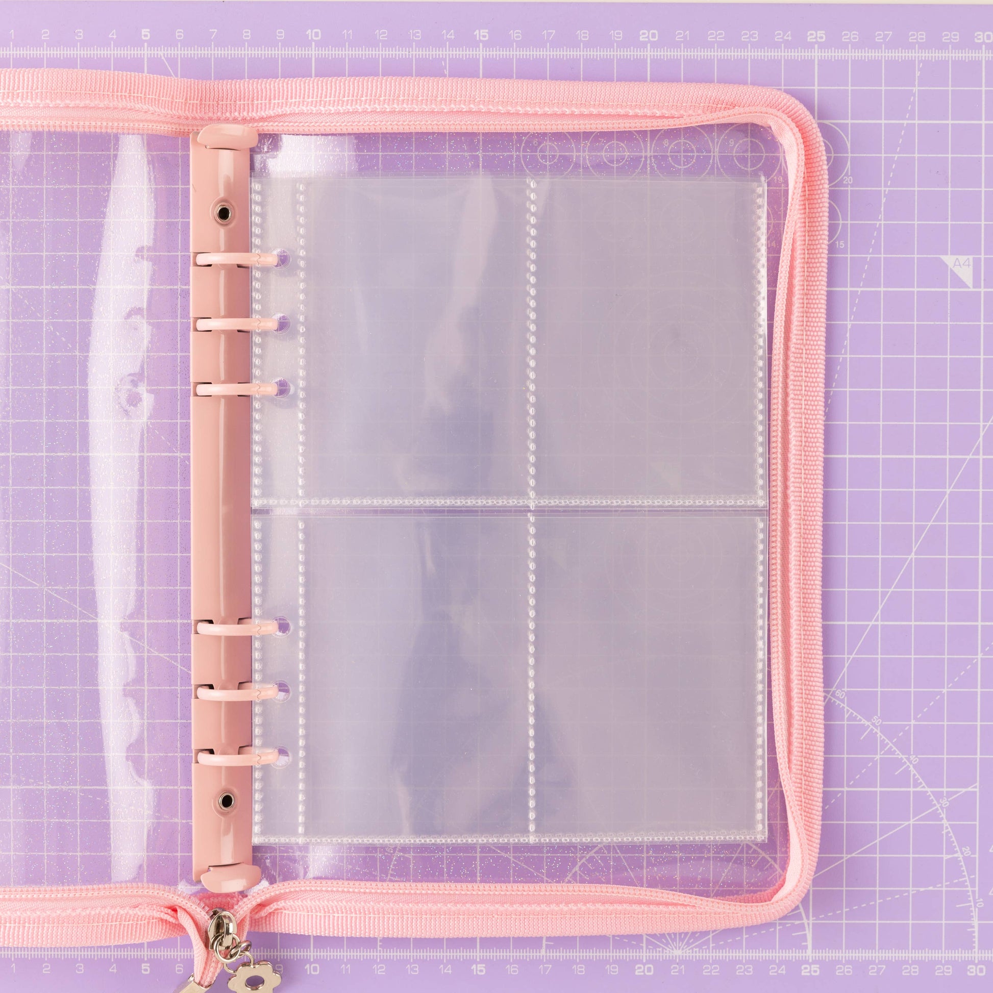 LABEL STASH FOLDER - PINK - Sewing Label Storage