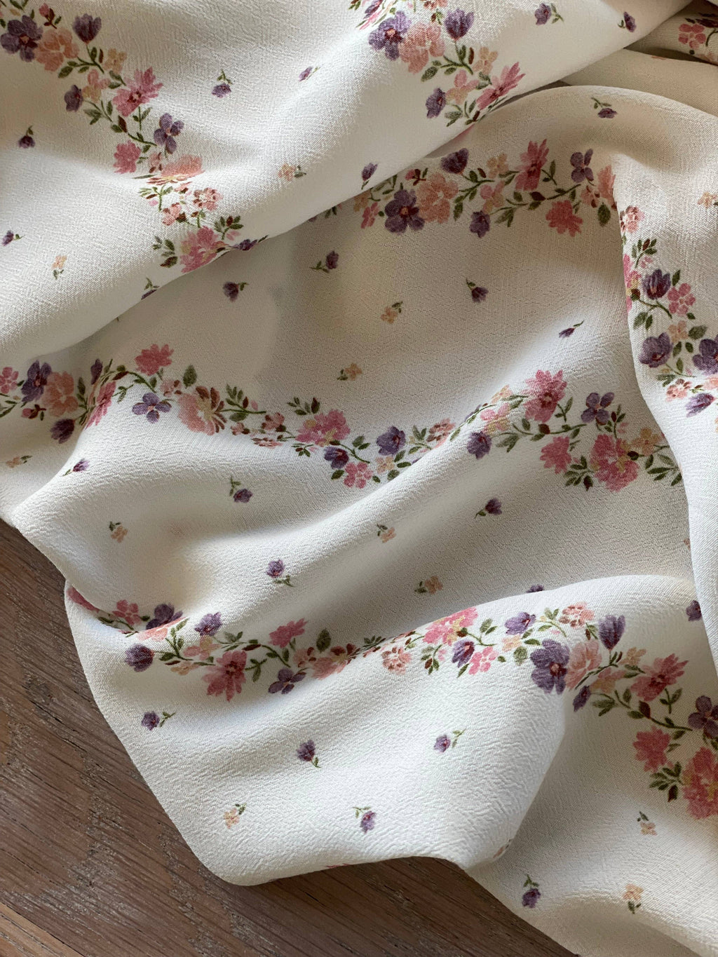 Moroccan Viscose Crepe Fabric – Marissa Print in Parma – Atelier 27