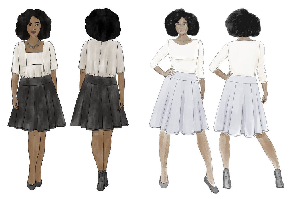Style Falcon Straight A's Skirt Sewing Pattern