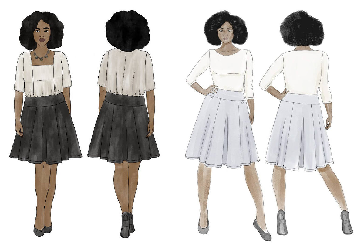 Style Falcon Straight A's Skirt Sewing Pattern