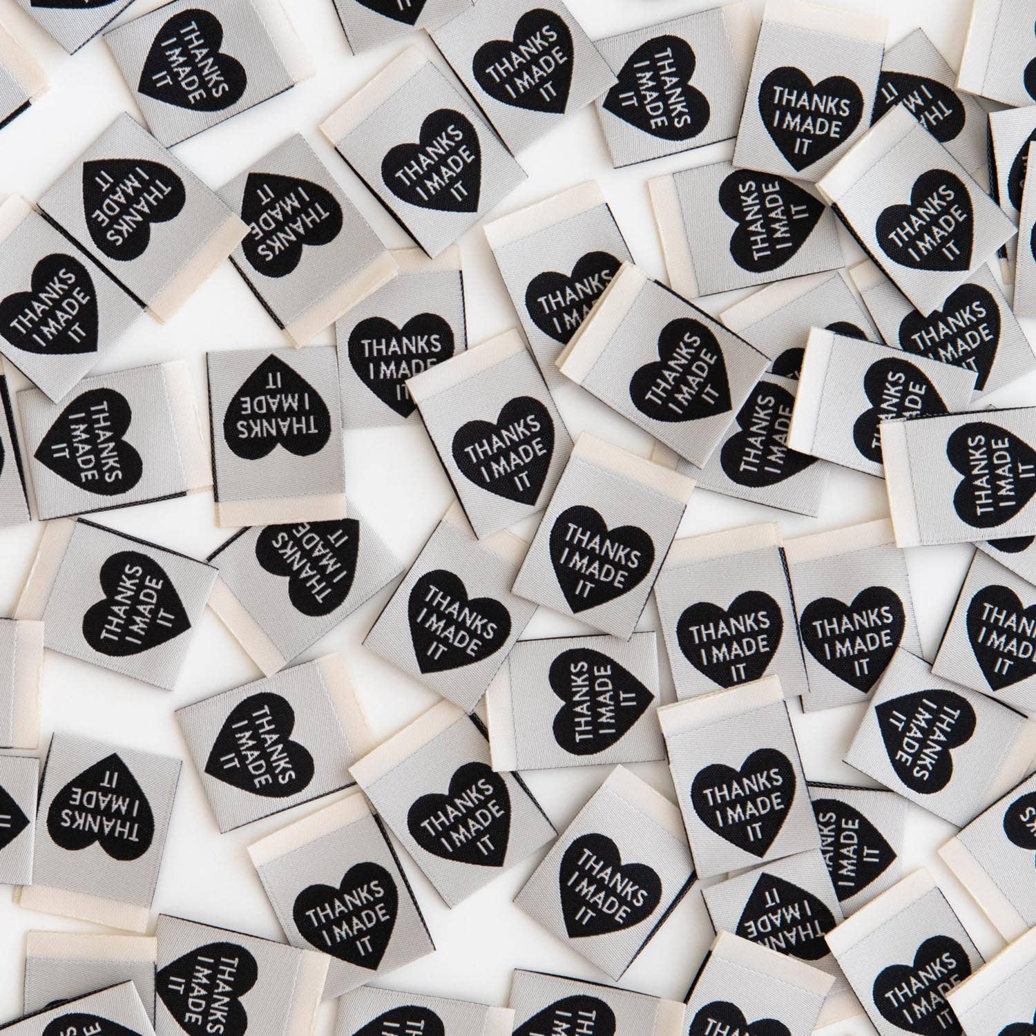 Sarah Hearts - Thanks I Made It Heart - Sewing Woven Clothing Labels