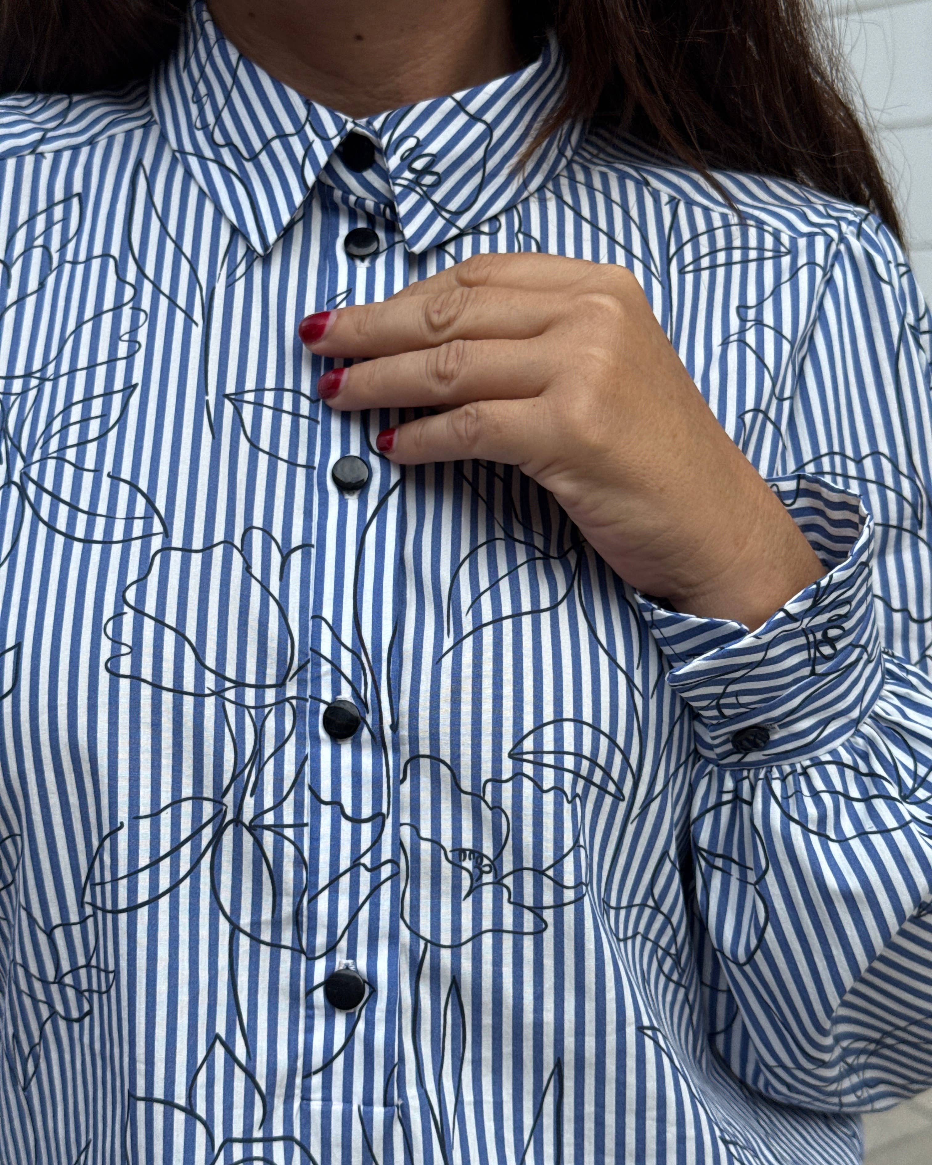 Cotton Fabric – Alyzée Striped Floral – My Dress Made