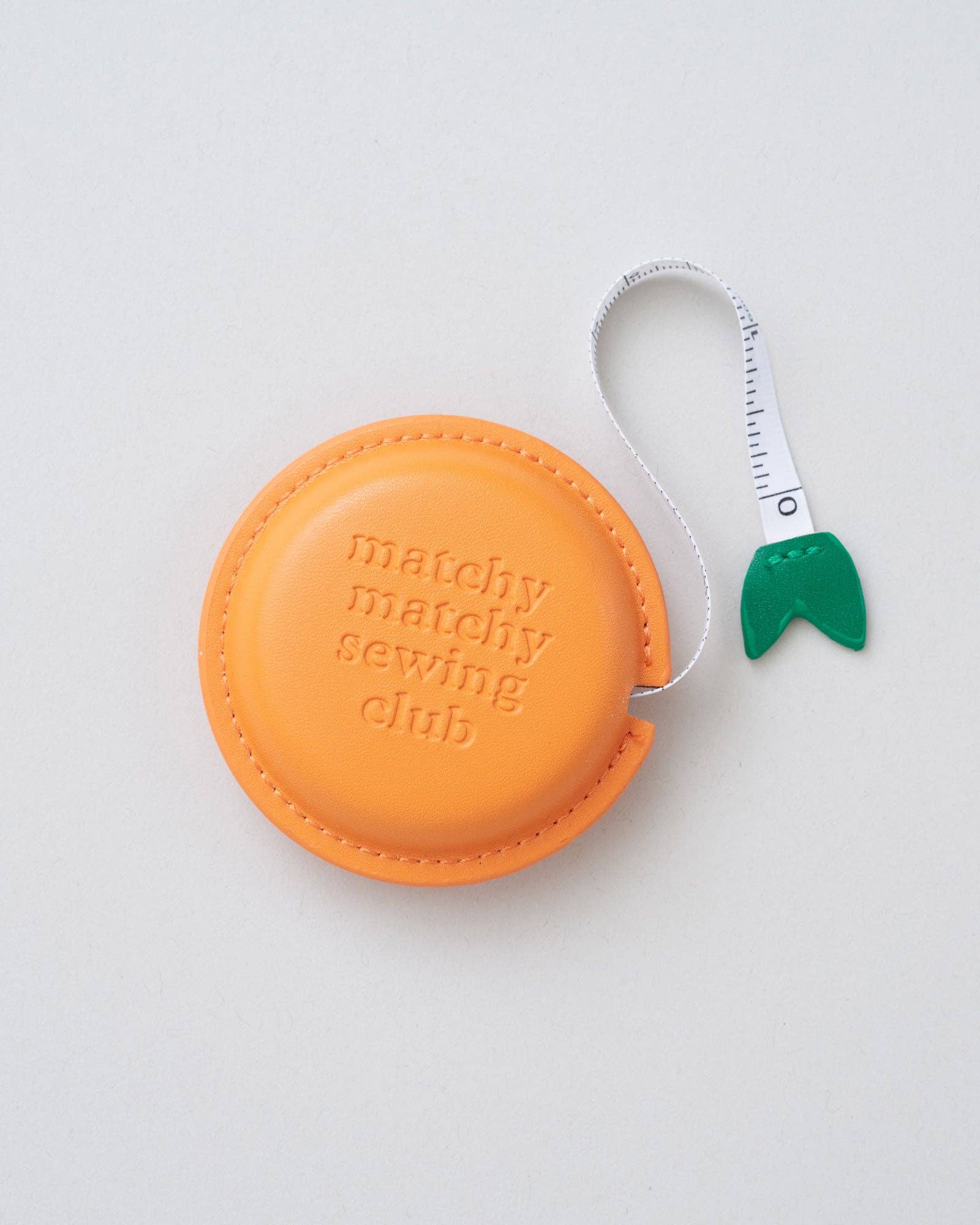 Clementine retractable measuring tape in vegan leather case, Matchy Matchy Sewing Club