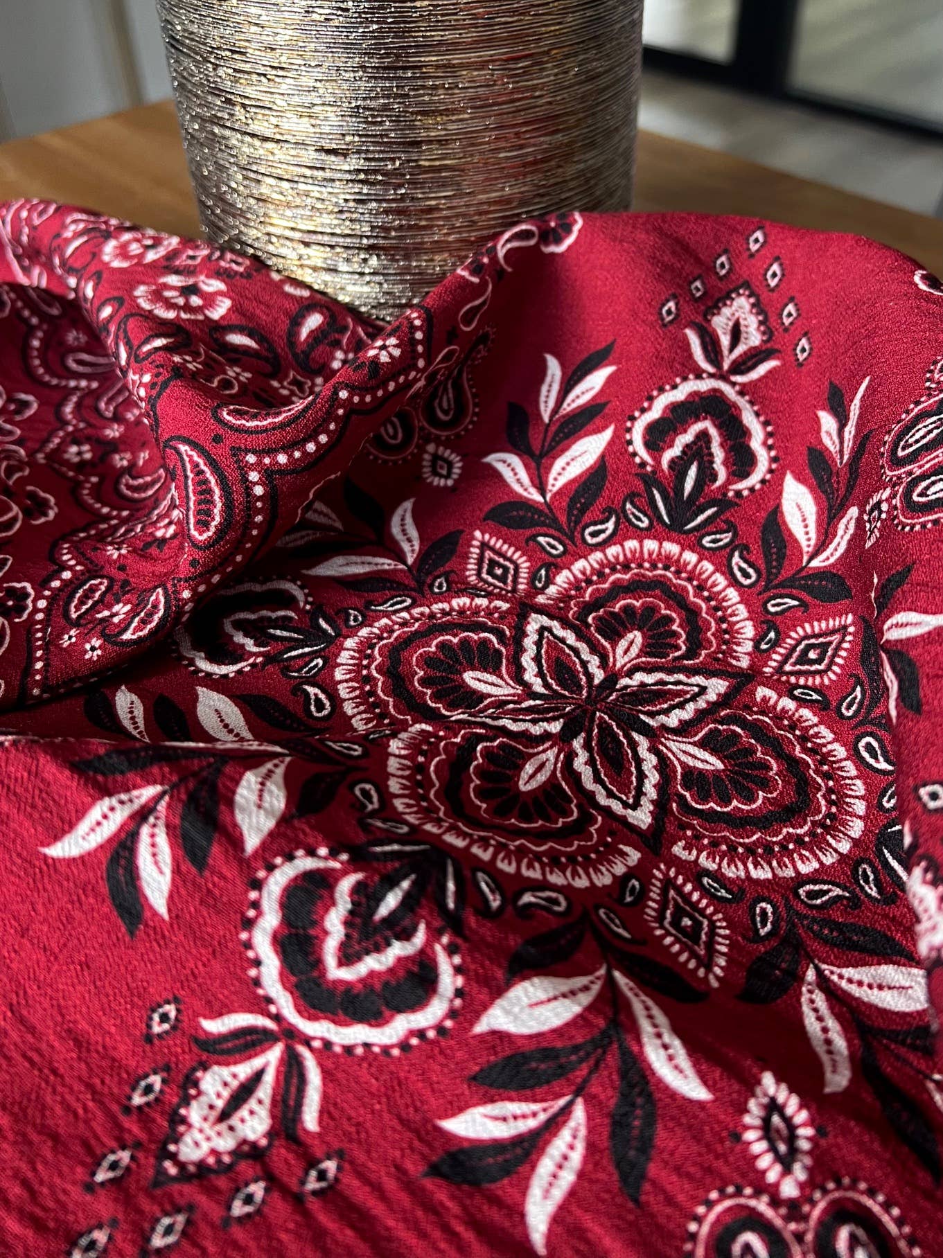 Slub Viscose Fabric – Scarlett Bandana | My Dress Made