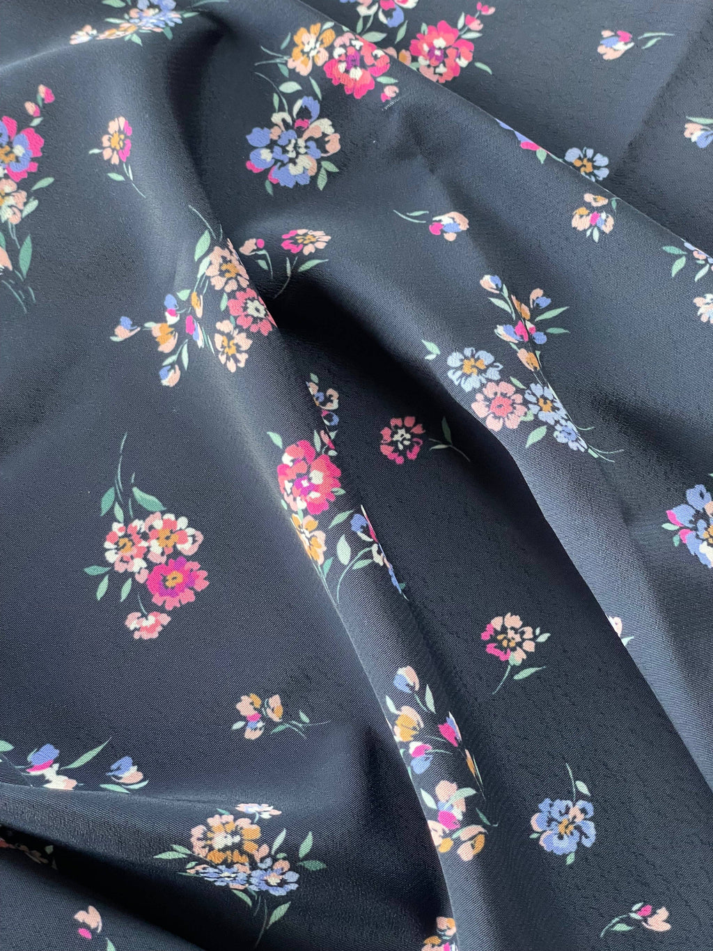 Ecovero Viscose Moroccan Crepe - Ivy Print: Dossed by 10m