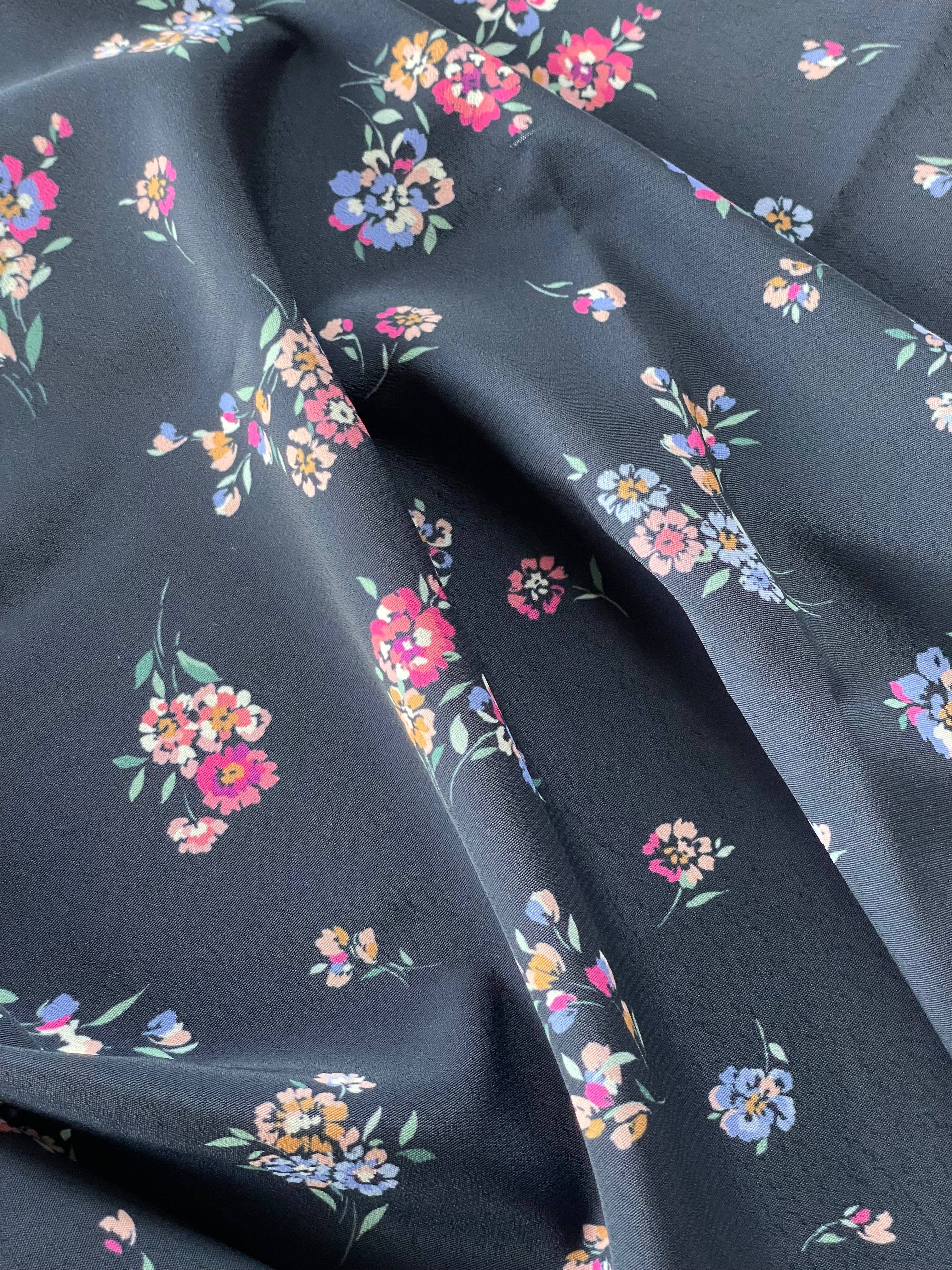 Ecovero Viscose Moroccan Crepe - Ivy Print: Dossed by 10m