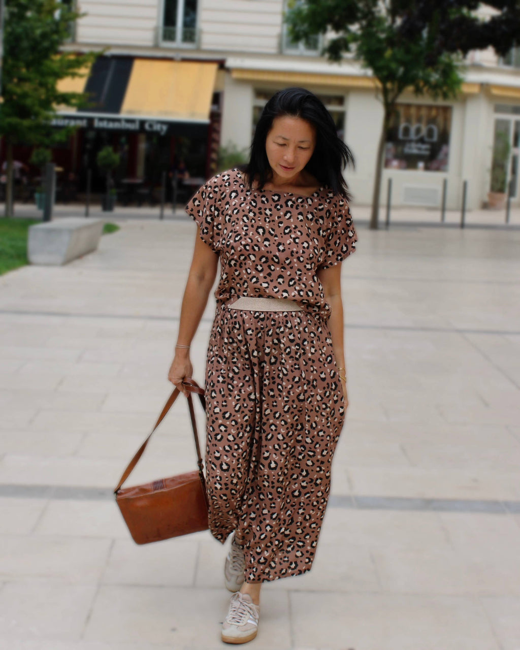Viscose Poplin Fabric – Mocha Leopard – My Dress Made