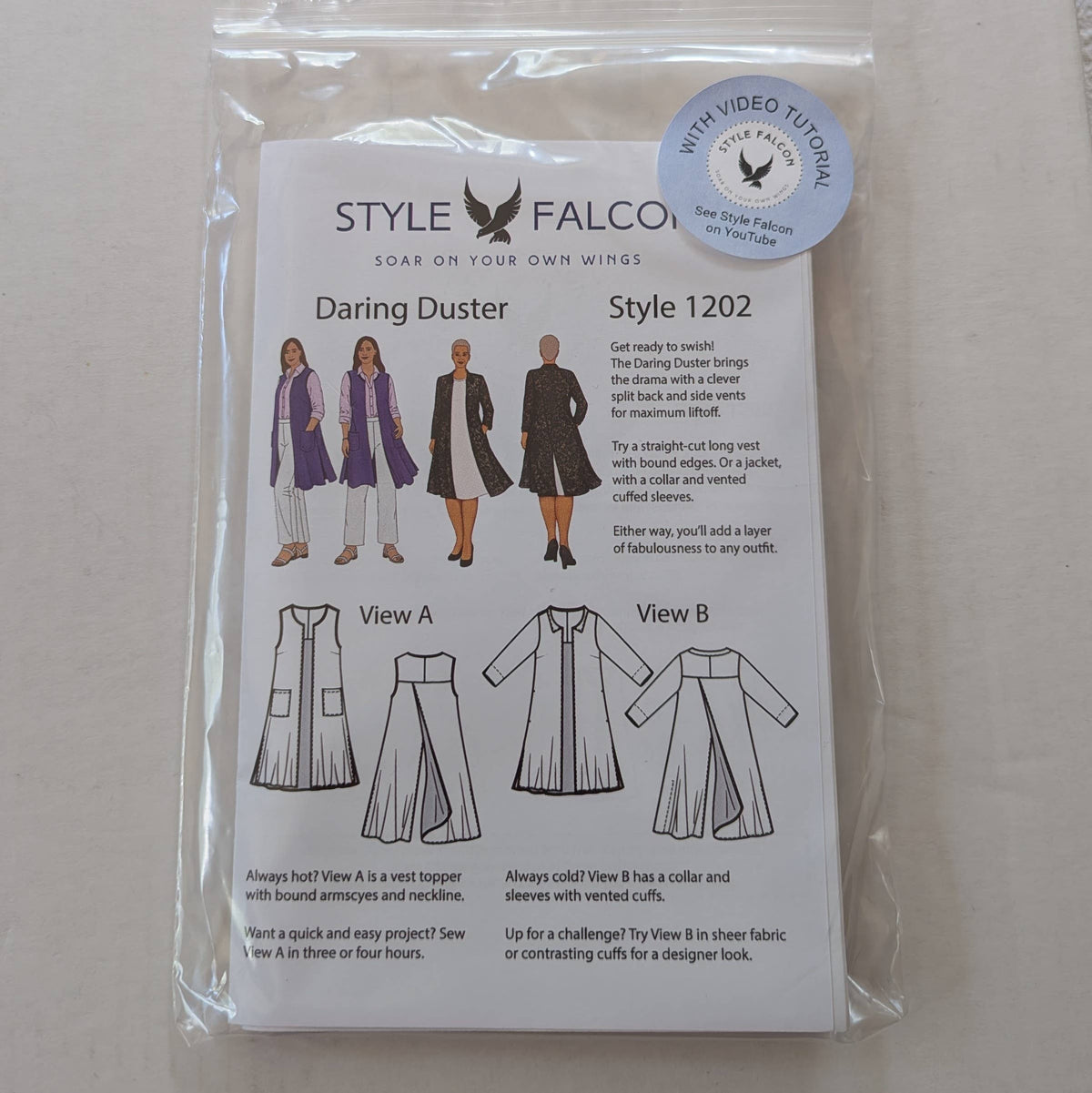 Style Falcon Daring Duster Sewing Pattern