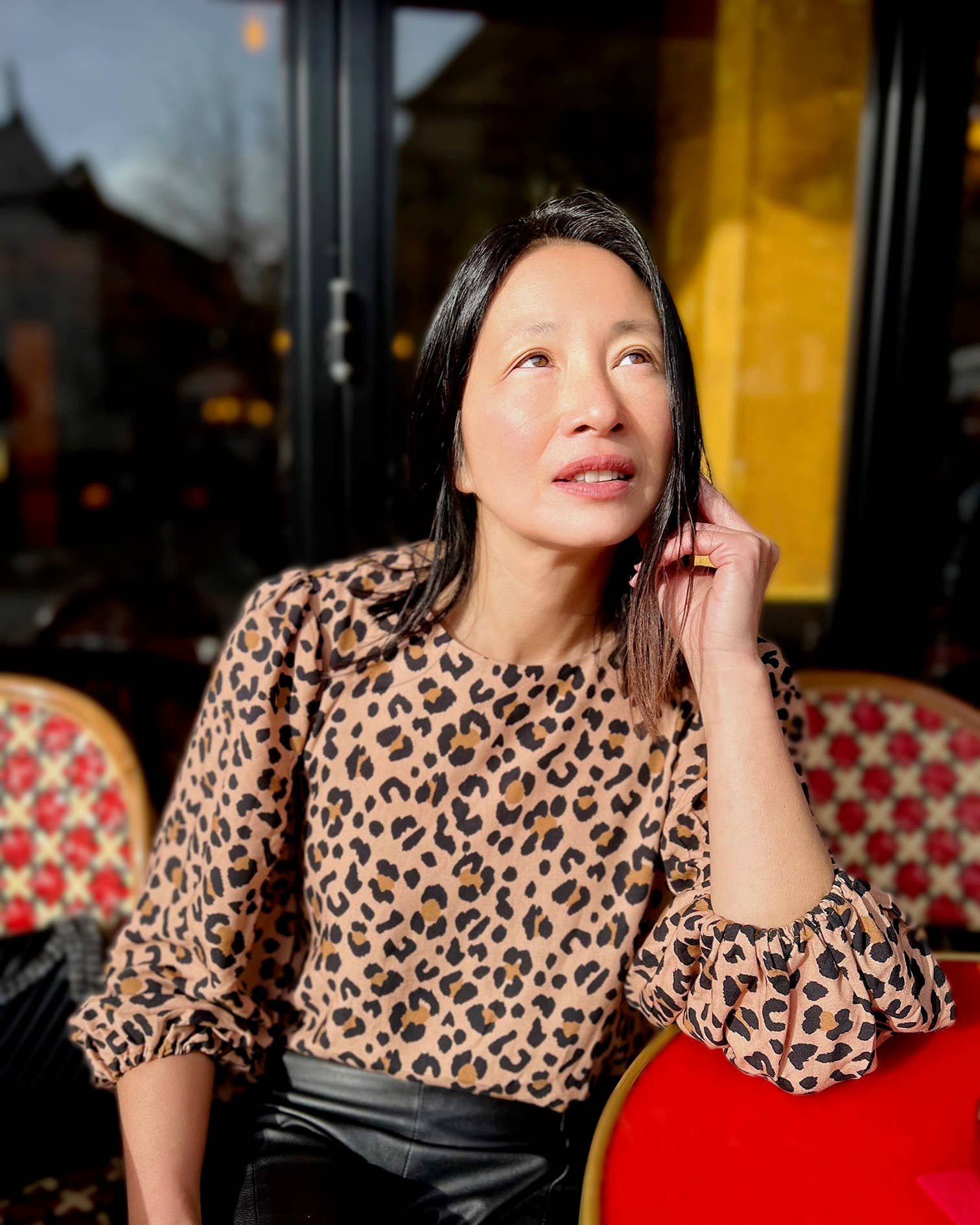 Kiara leopard twill viscose fabric - Printed in France