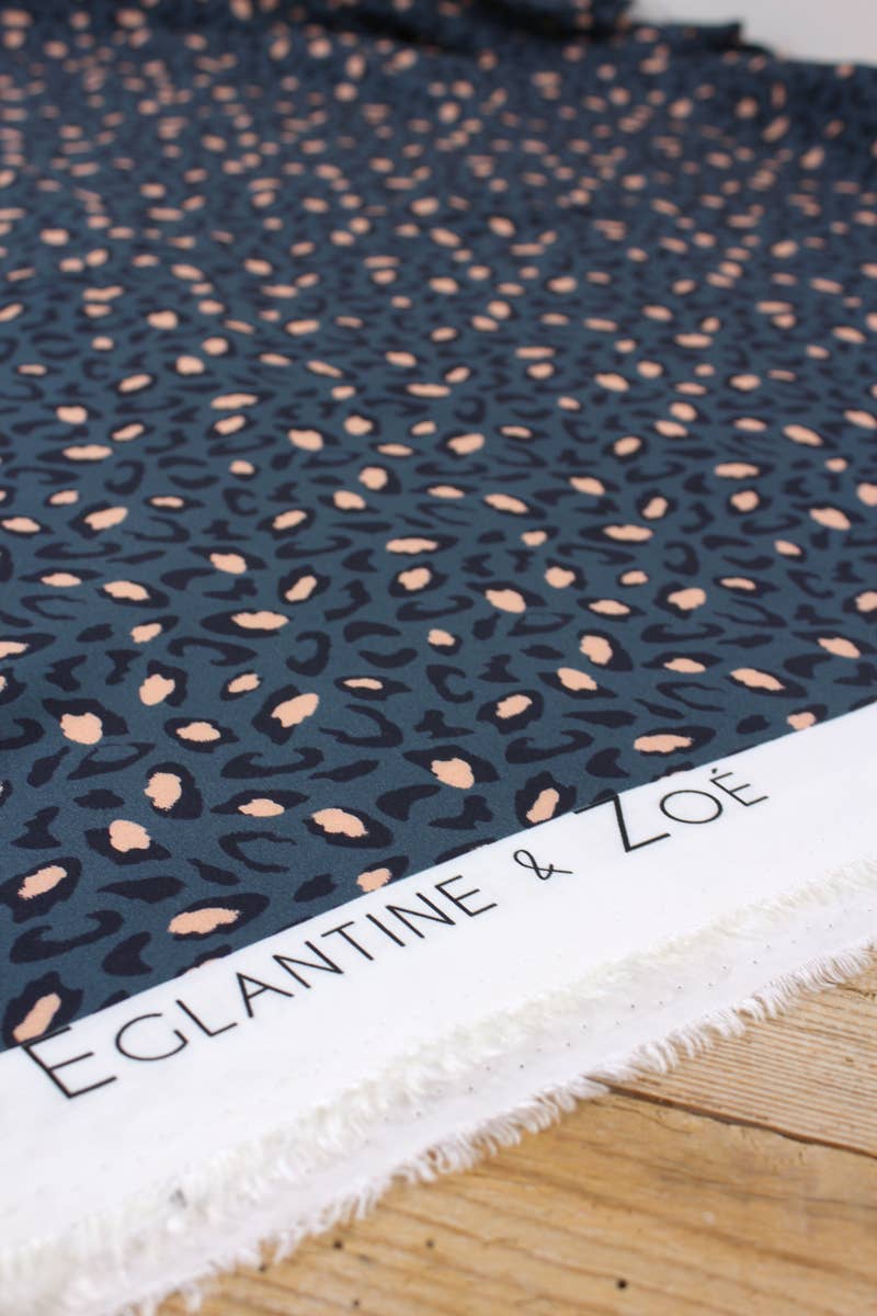 Eglantine et Zoé - Bagheera Blue Viscose Fabric