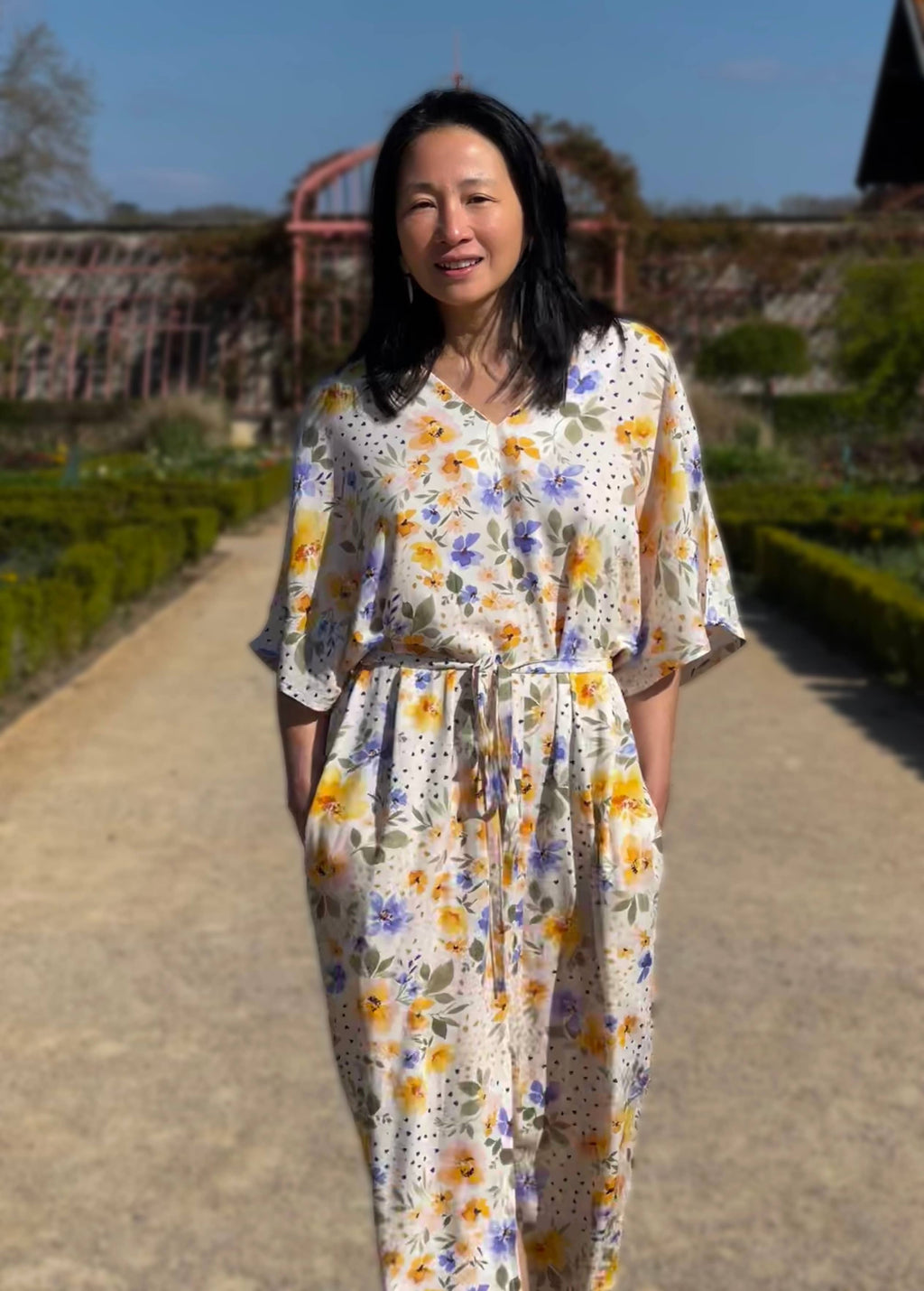 Viscose crepe fabric - Mélia in pastel - My Dress Made