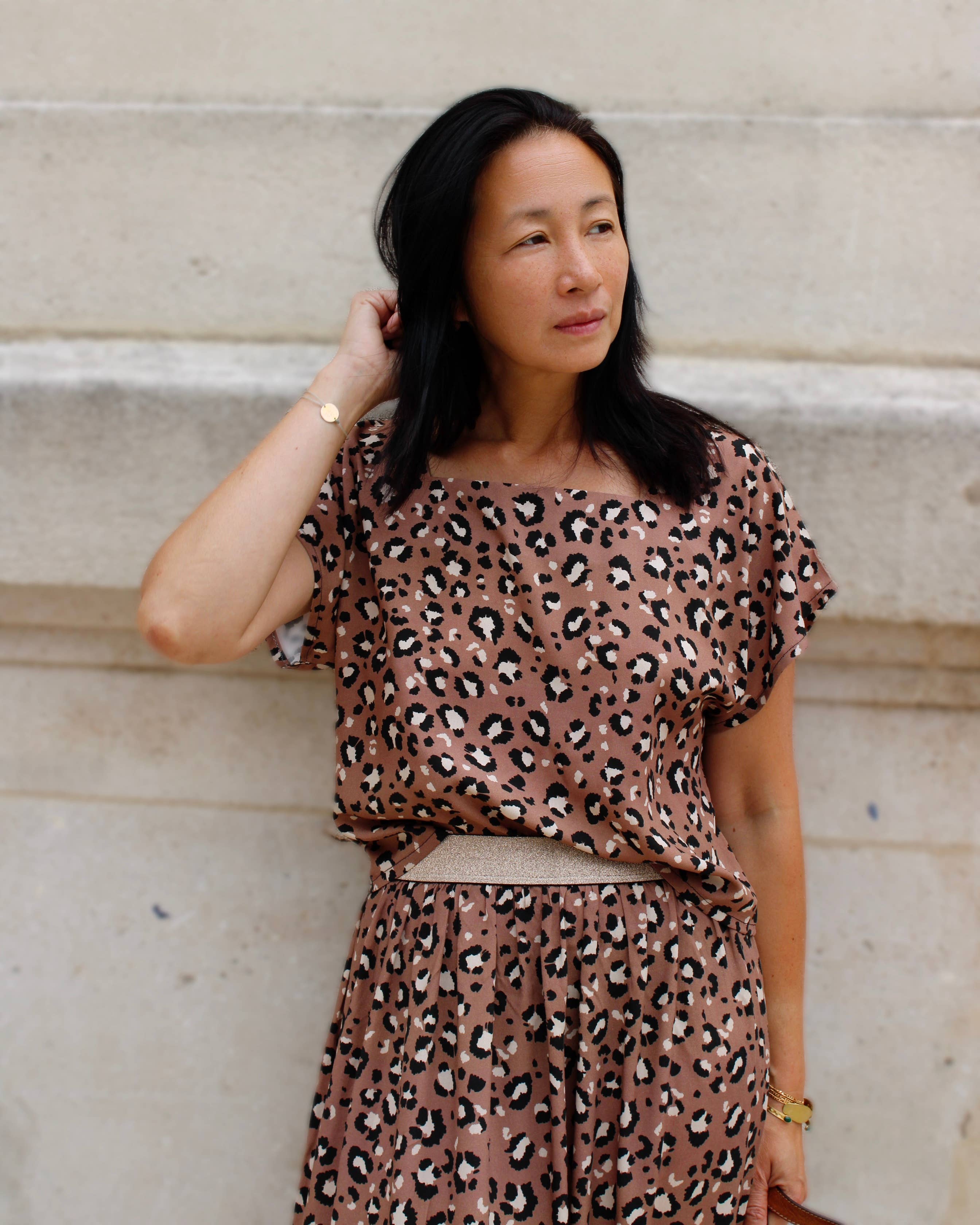 Viscose Poplin Fabric – Mocha Leopard – My Dress Made