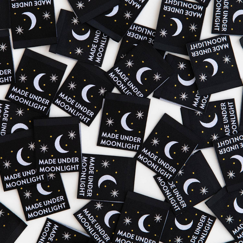 Sarah Hearts - Made Under Moonlight - Sewing Woven Clothing Label Tags